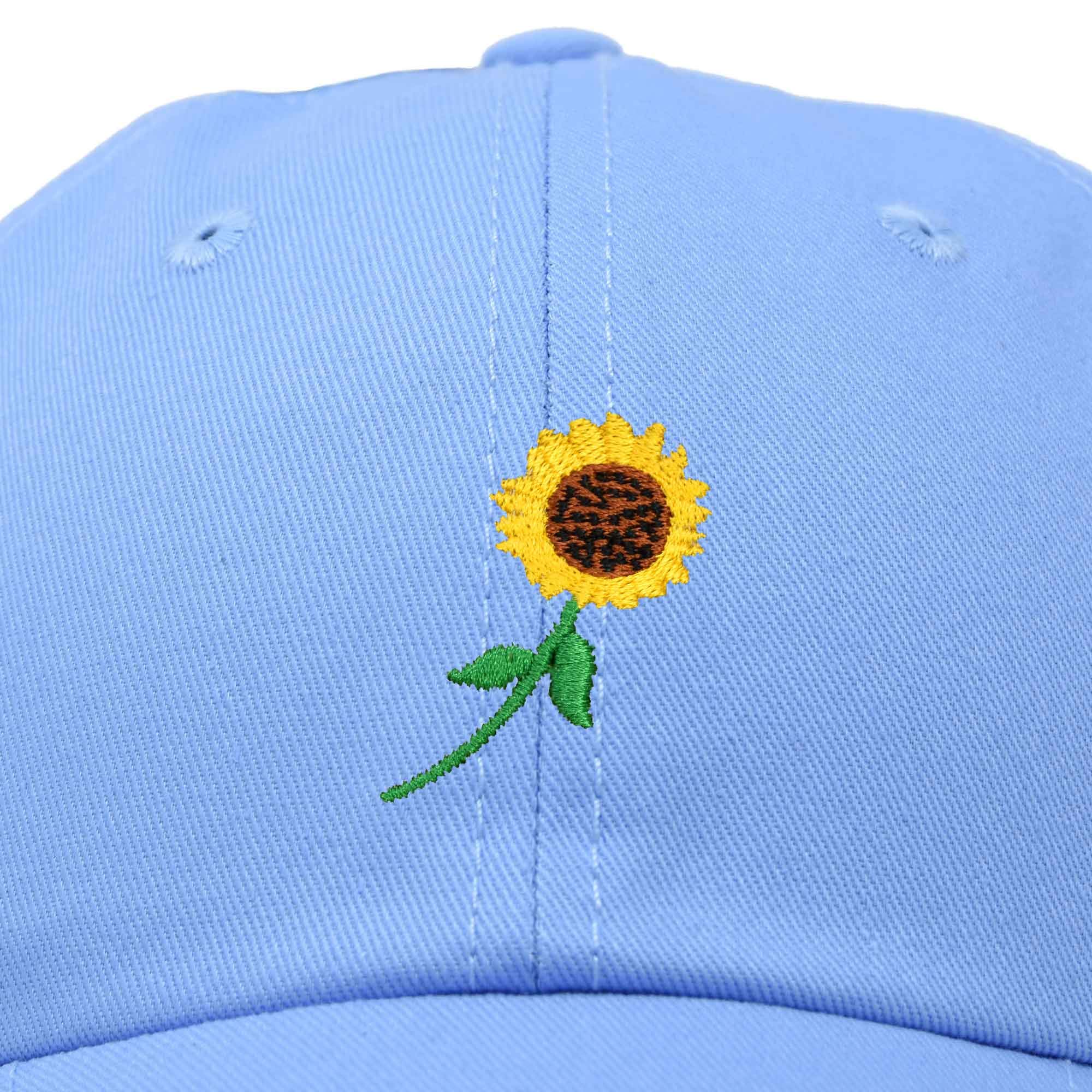 DALIX Women's Floral Sunflower Baseball Cap - Adjustable & Stylish Summer Hat for Outdoor Activities, Beach, Gardening, and Casual Wear