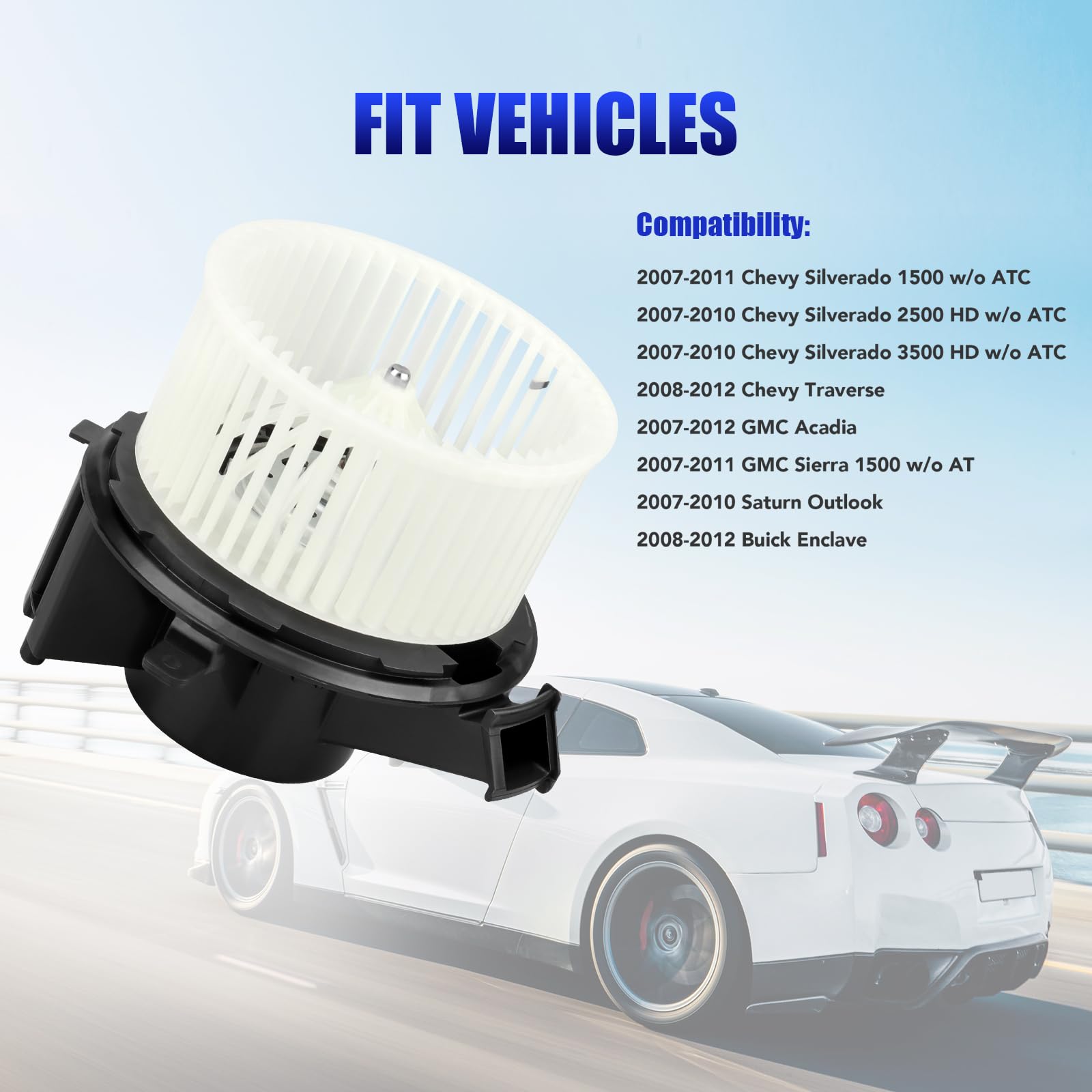 HVAC AC Blower Motor Replacement for Chevy, GMC, Saturn & Buick - Compatible with 700236 - Perfect for Car AC System Repair & Maintenance