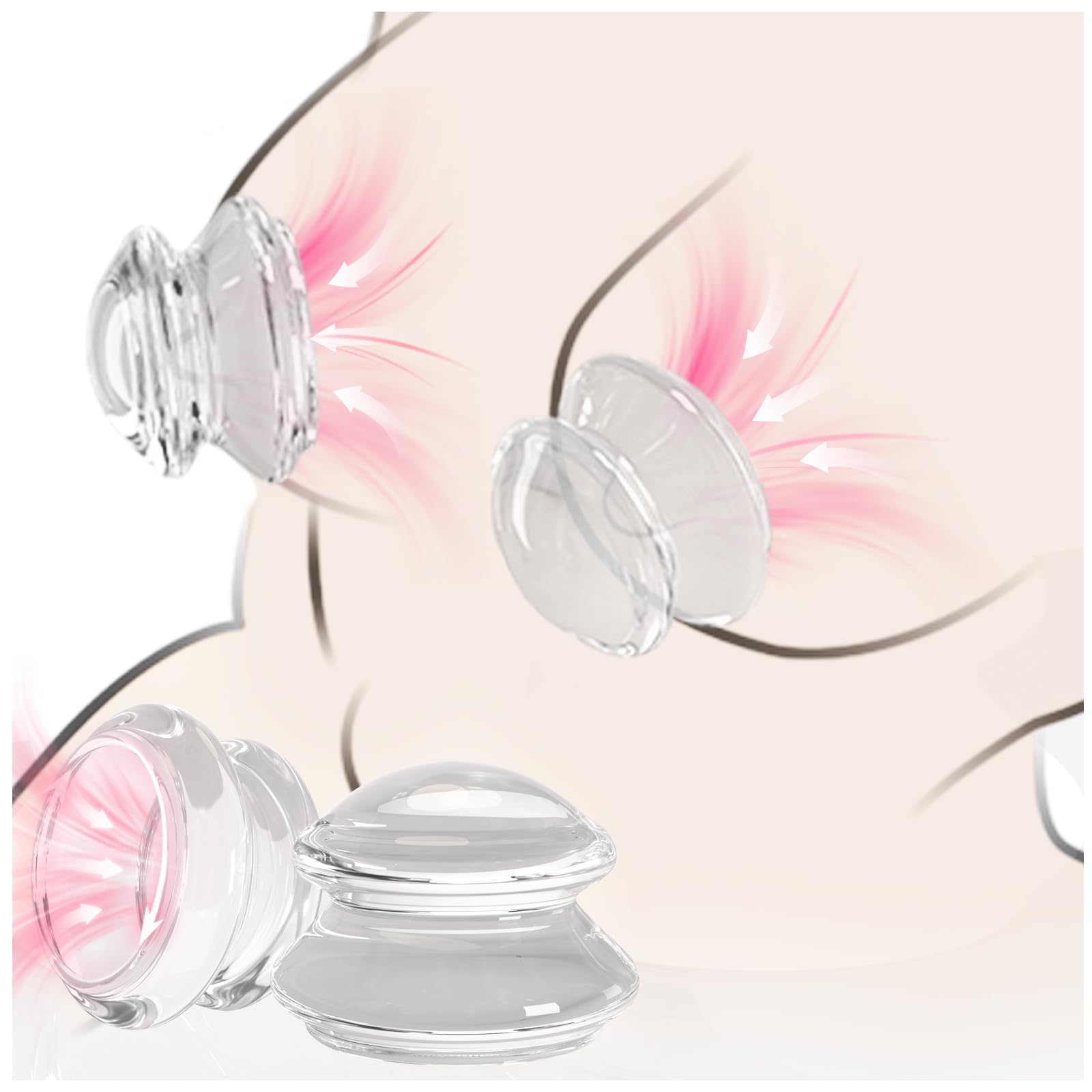 Transparent Silicone Nipple Suckers & Clamps - BDSM Sex Toys for Women & Couples, Pleasure Enhancement & Nipple Stimulation Device by Healexcer - Perfect for Sensual Play, Adult Intimacy & Spicing Up Your Sex Life