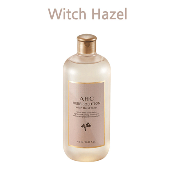 AHC Herb Solution Toner 500ml - Hydrating Facial Toner for Dry & Sensitive Skin | Korean Skincare for Daily Hydration & Soothing
