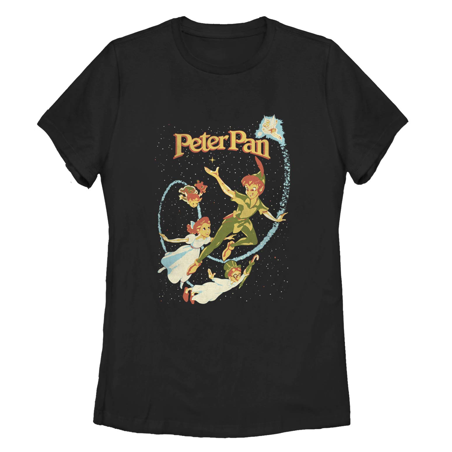 Women's Peter Pan Flight Wish Graphic T-Shirt - Cute & Comfortable Cotton Tee for Casual Wear, Disney Inspired Outfits & Everyday Fashion