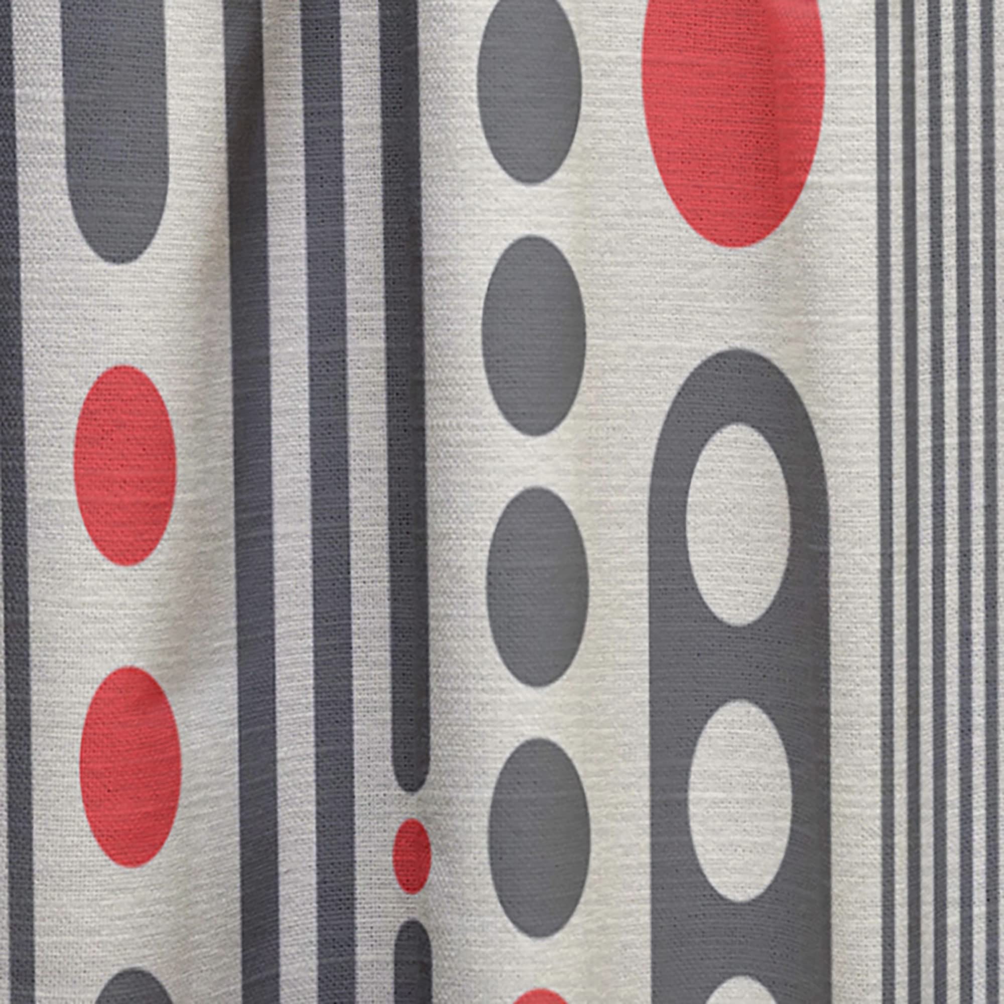 Retro Geometric Abstract Minimalist Curtains - Thermal Insulated Single Panel 52x63 Inches - Modern Window Drapes for Bedroom & Living Room - Perfect for Home Decor, Blackout & Energy Saving