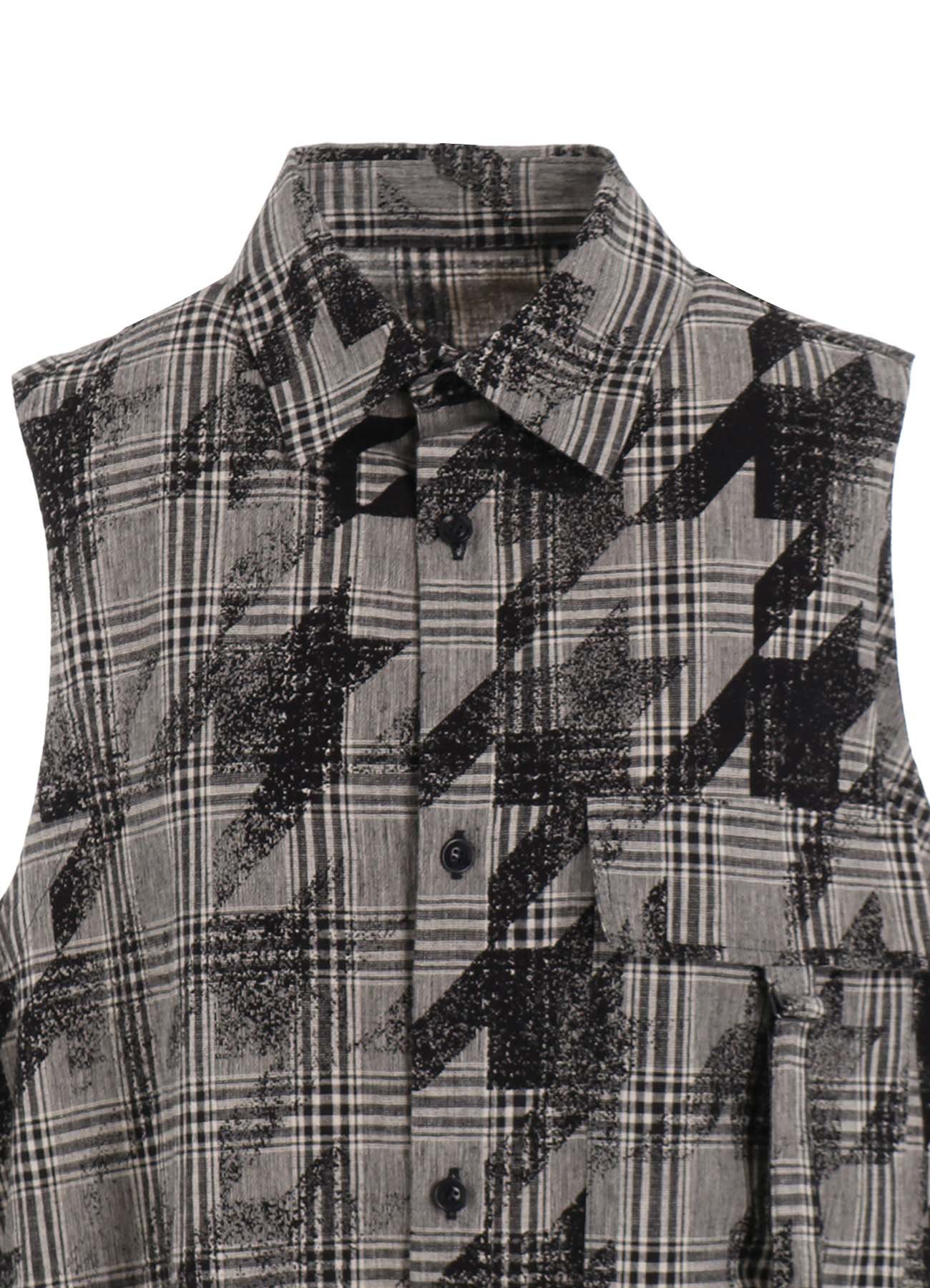 Stylish Cotton Linen Plaid Houndstooth Sleeveless Shirt Dress for Women | Casual Summer Dress for Outdoors, Office & Travel