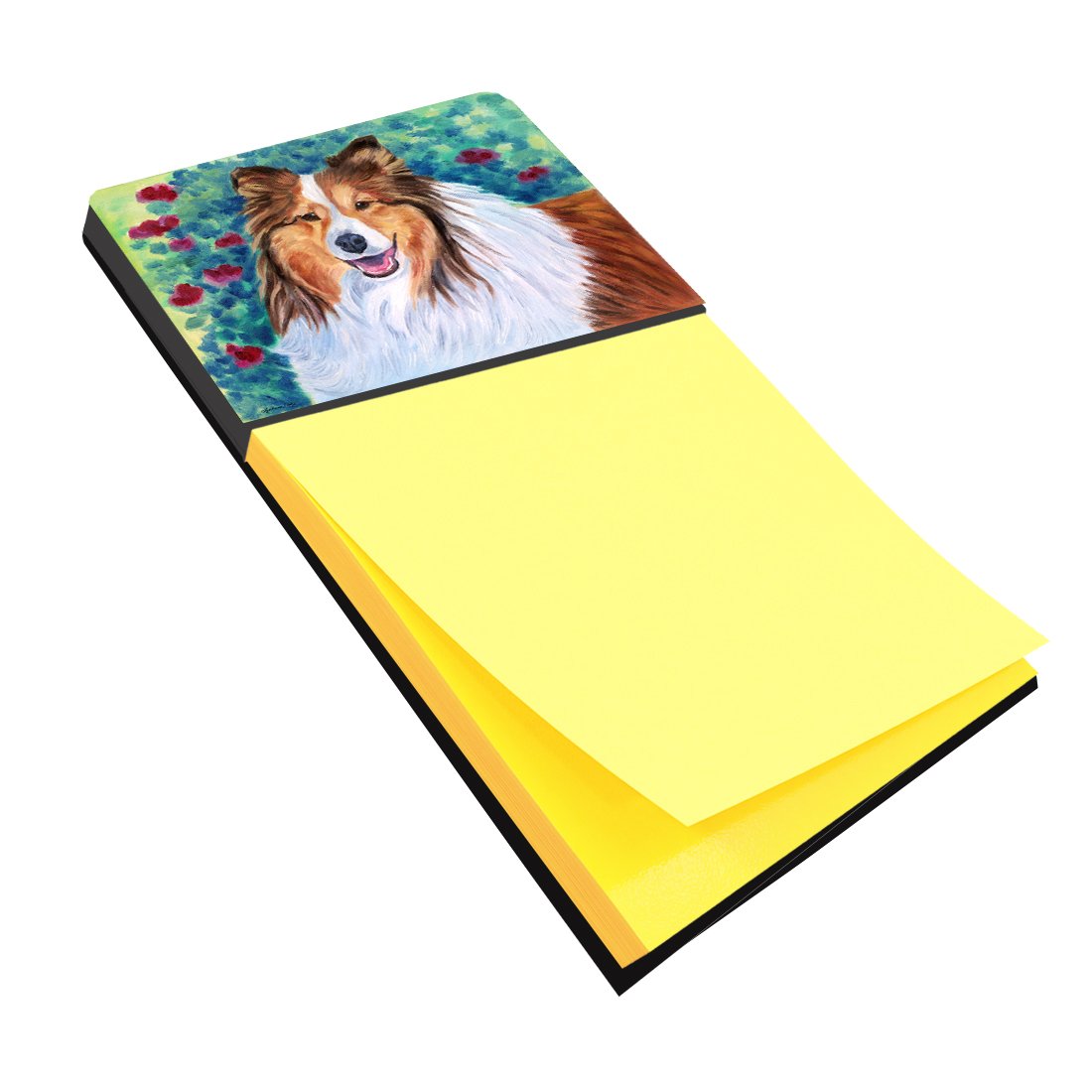 Caroline's Treasures Multicolor Desk Artwork Notepad Holder (7424SN) - Perfect for Office, Home & School Organization