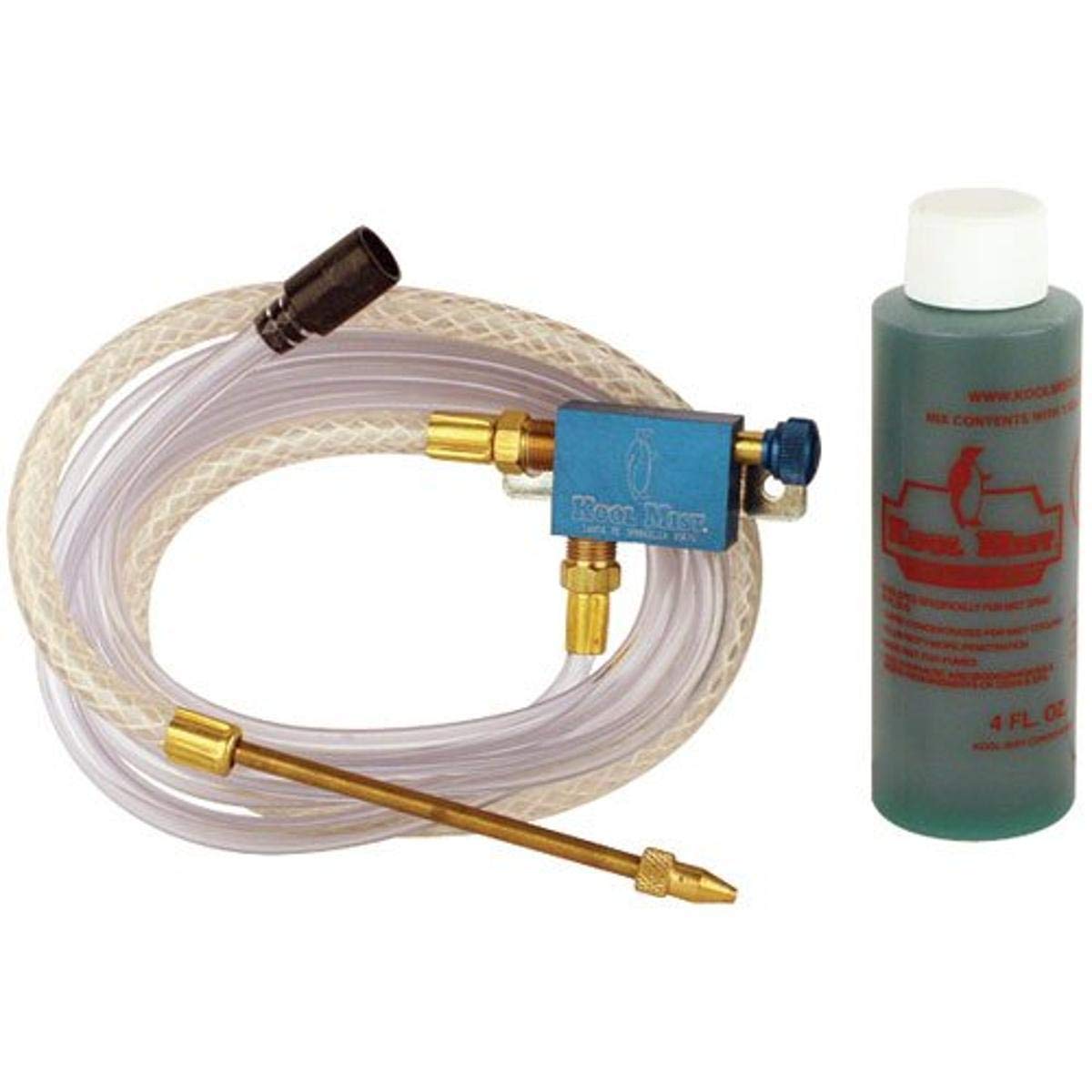 Kool-Mist 80S Nylon Coolant Hose with Adjustable Nozzle & Siphon Line - Perfect for CNC Machining, Metalworking & Industrial Cooling Systems