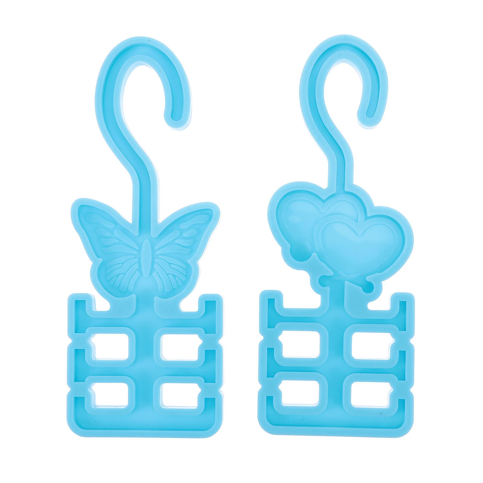 VICASKY 2-Piece Silicone Hook Making Molds - DIY Hanger Molds for Home Organization, Crafting & Storage Solutions | Perfect for DIY Enthusiasts & Home Improvement Projects