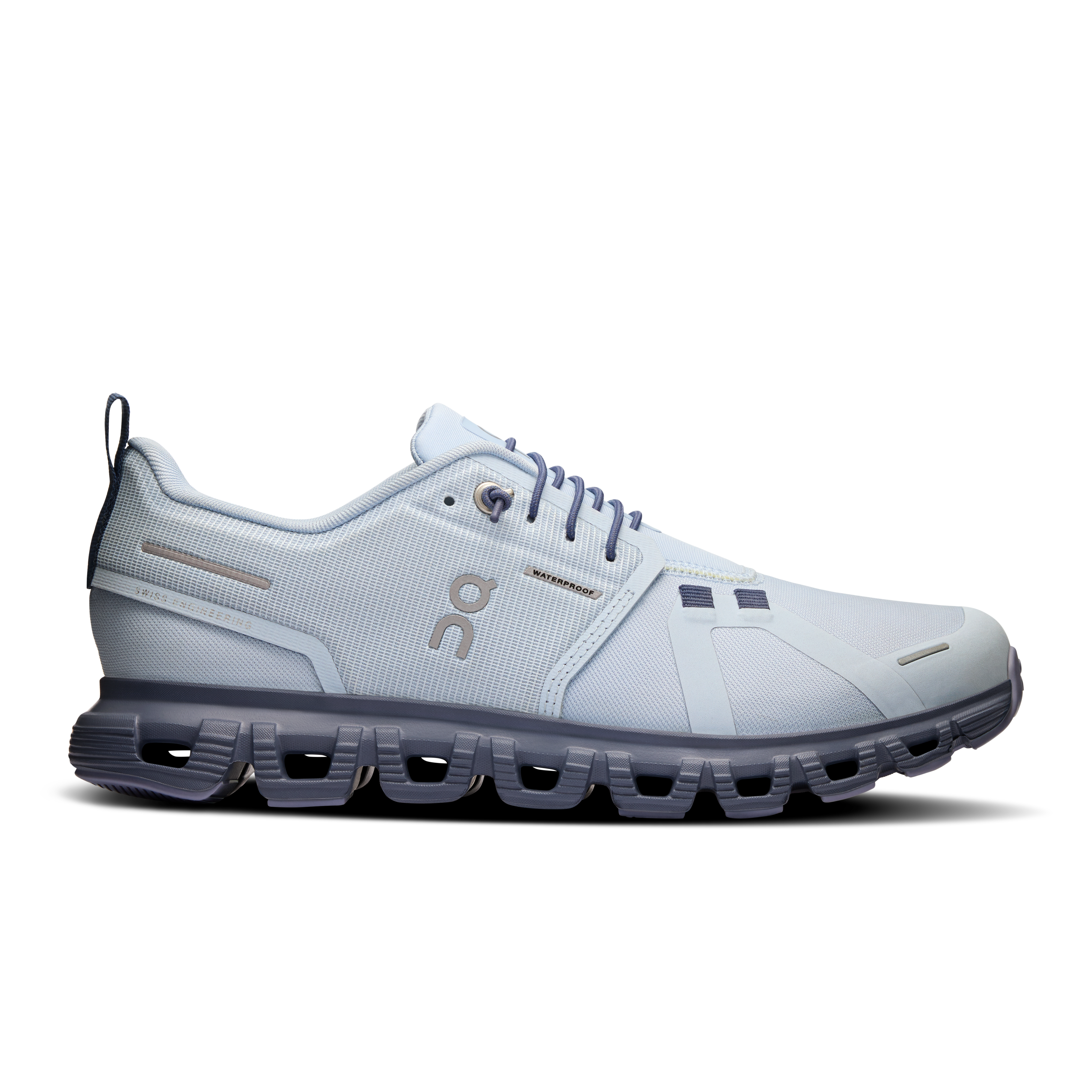 On Running Women's Cloud 6 WP Waterproof Running Shoes - Heather/Metal - Lightweight Trail Running & Hiking Shoes for Women