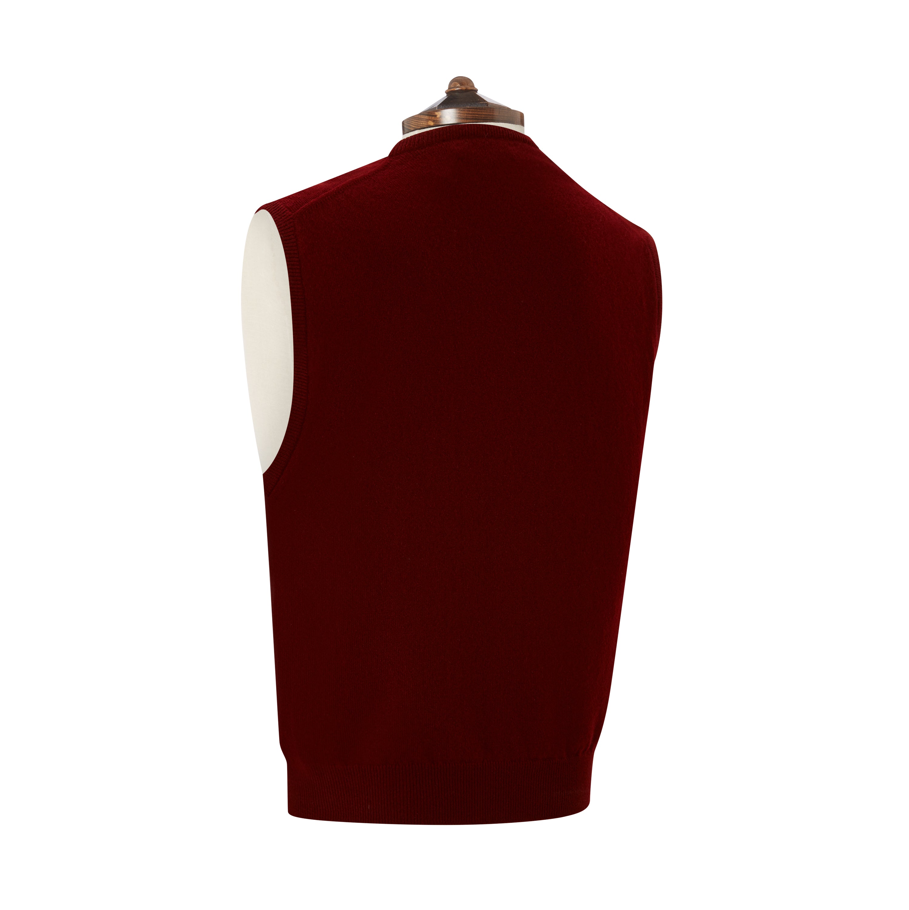 Kirton Burgundy Knitted Cashmere Vest for Women - Soft & Warm Winter Layering Piece - Perfect for Office, Travel & Casual Outfits