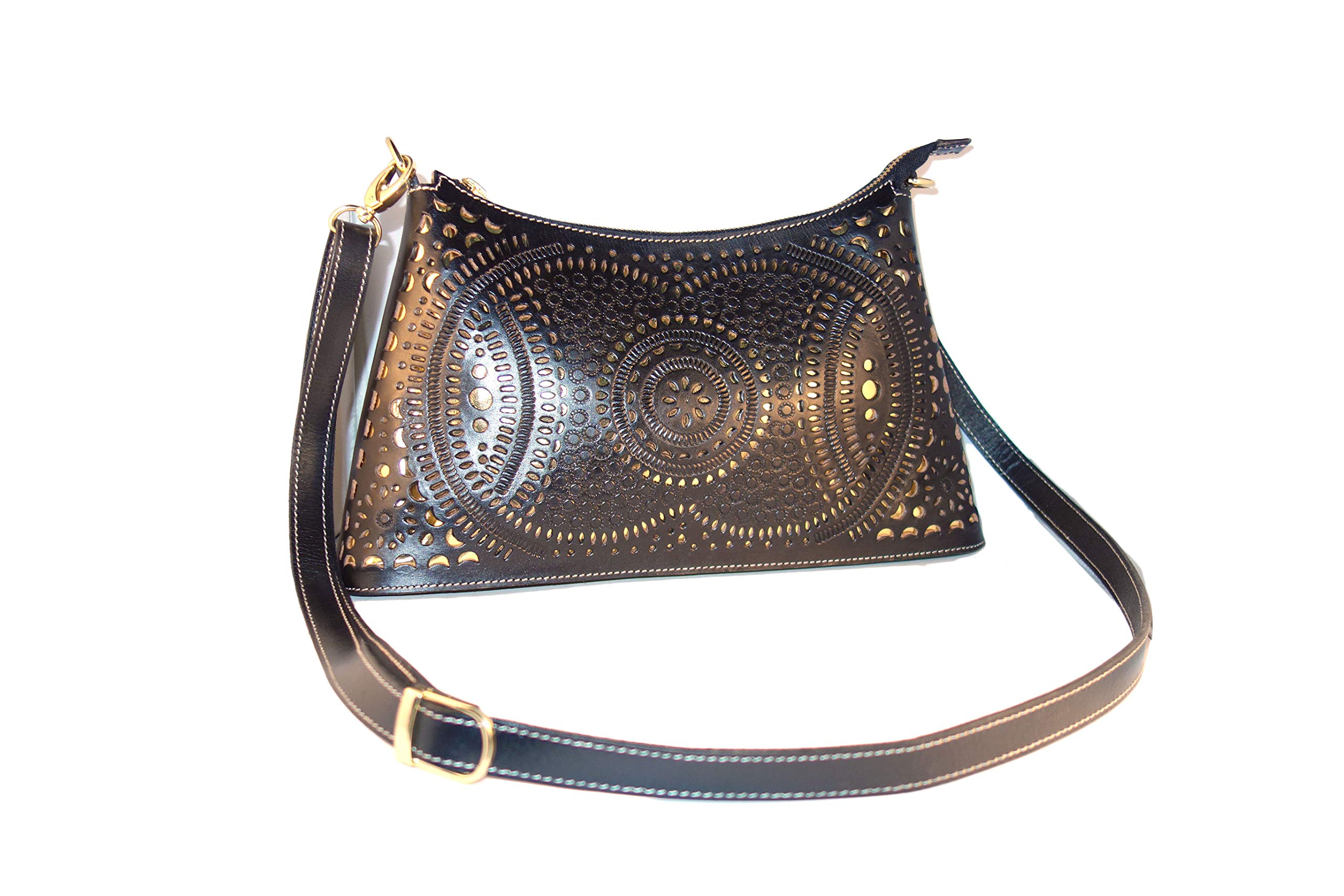 Genuine Leather Crossbody Bag for Women - Vintage Handmade Leather Purse with Adjustable Strap - Perfect for Parties, Travel & Everyday Use