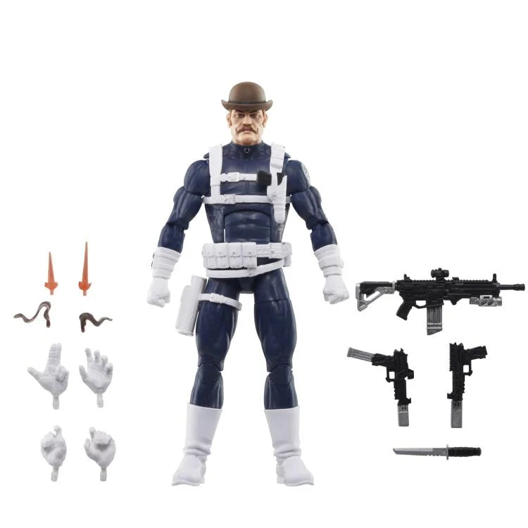 Captain America Marvel Legends S.H.I.E.L.D. Three-Pack Action Figure Set | Collectible Avengers Toys for Display & Play | Perfect for Marvel Fans & Collectors