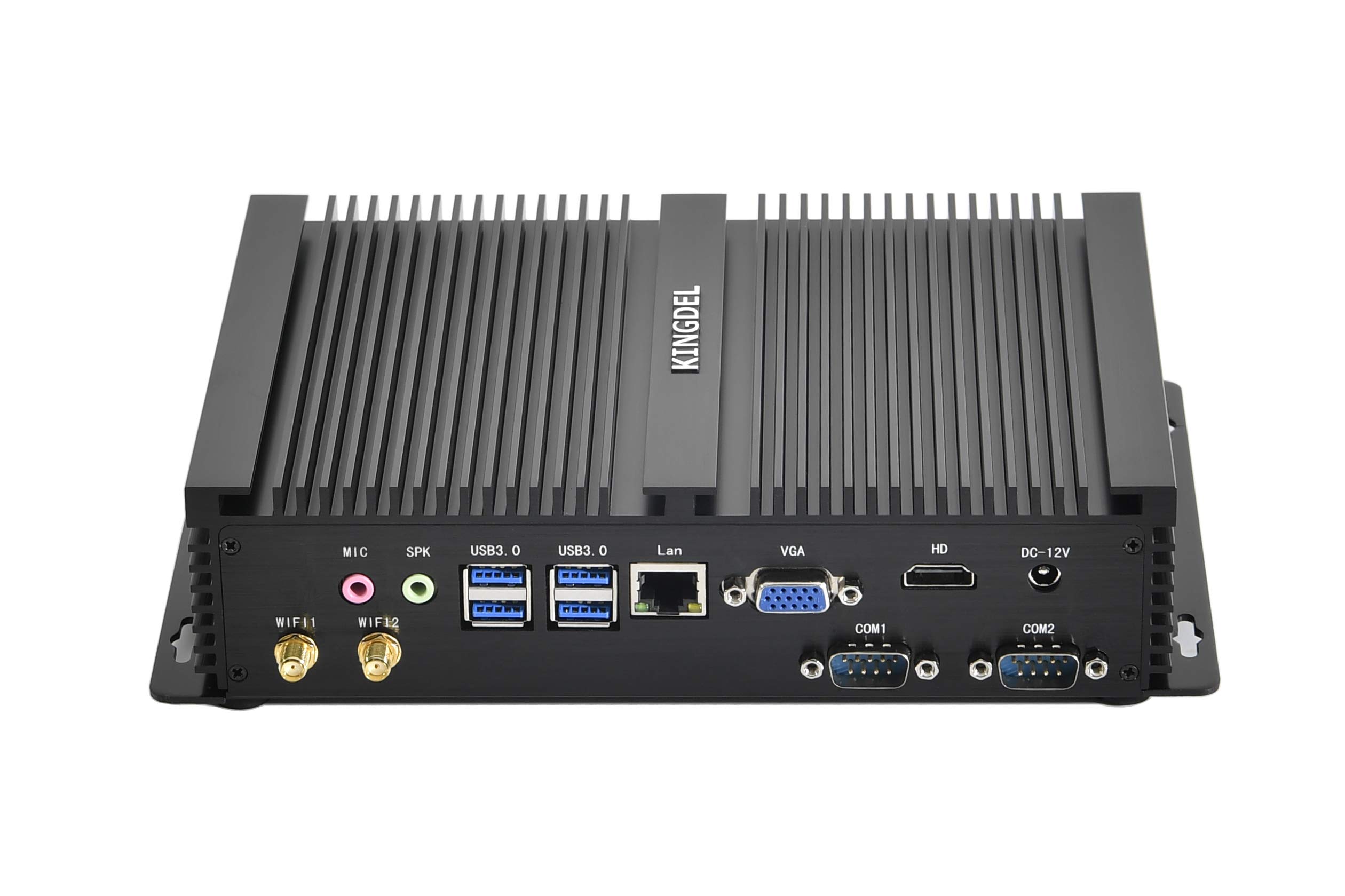 KINGDEL i7 Mini PC - 16GB RAM, 128GB SSD, Dual COM Ports for Industrial & Home Theater Use