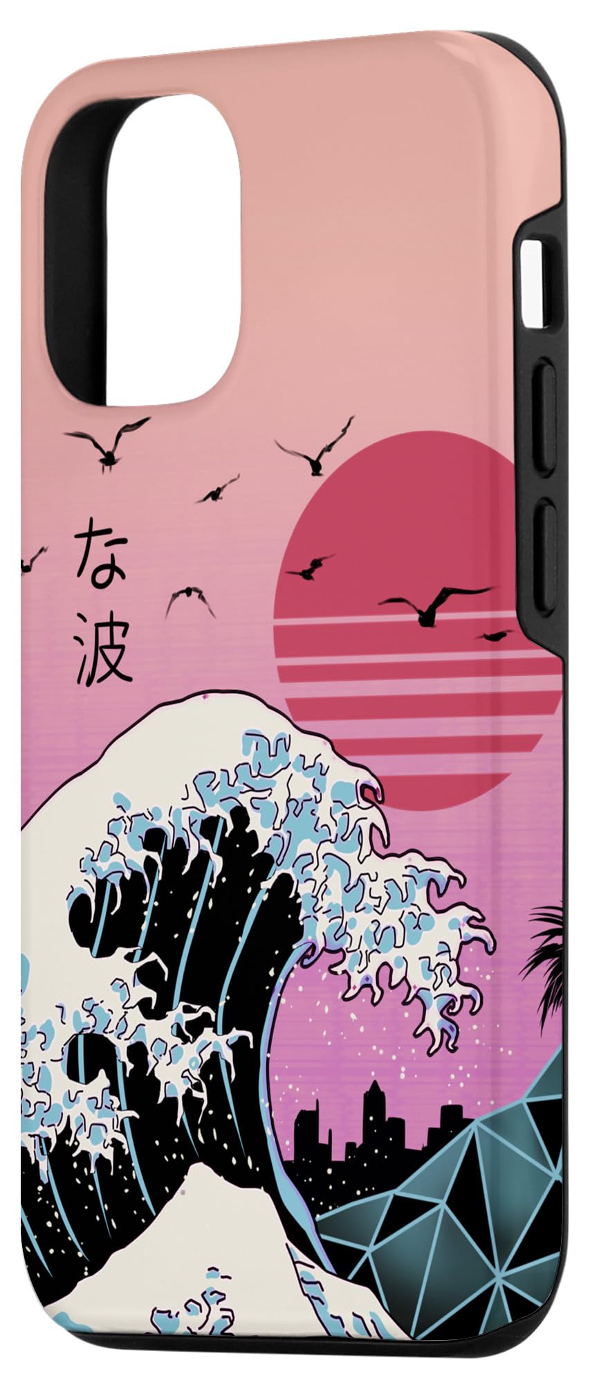 Vintage Retro Ocean Great Wave Kanagawa Japanese Anime iPhone 12/12 Pro Case - Perfect for Anime Fans, Otaku Culture & Unique Phone Protection