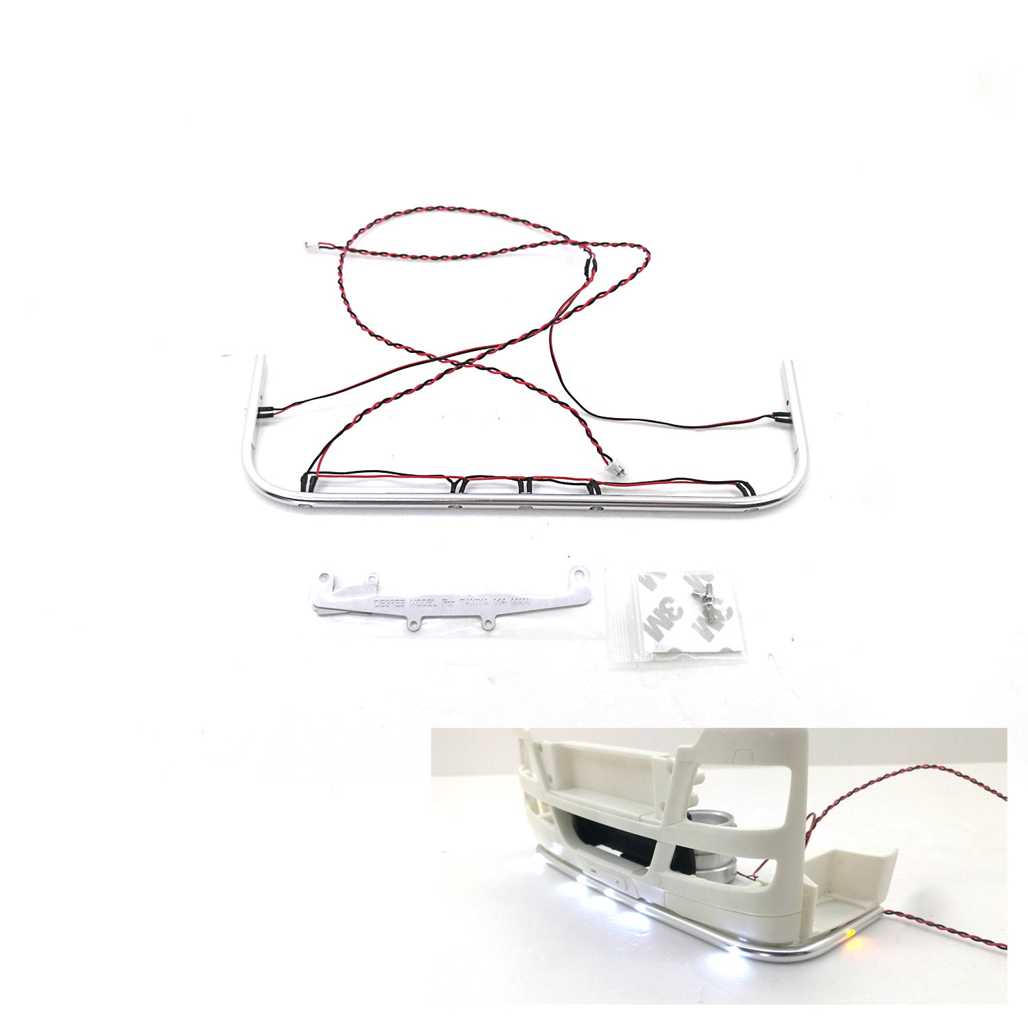 Universal LED Light Scale Truck Lamp Spare Parts for Tamiya 1/14 TGX540 RC Tractor Truck - Perfect for RC Car Hobbies, Night Racing & Model Truck Customization