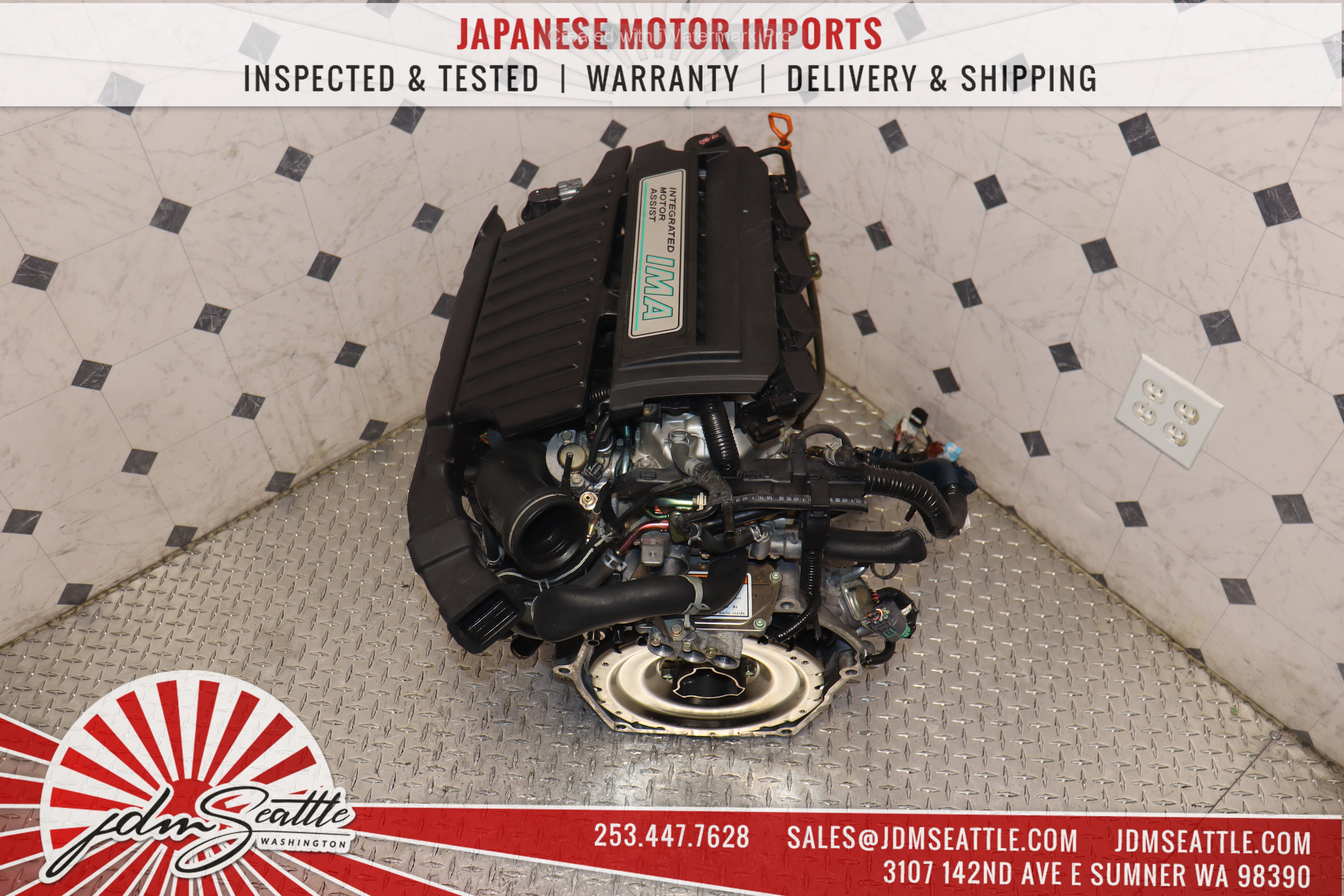 JDM LDA1 MF3 Engine for 2003-2005 Honda Civic 1.3L IMA Hybrid - Replacement Motor for Improved Fuel Efficiency & Smooth Performance - Perfect for Eco-Friendly Driving & Hybrid Vehicle Maintenance