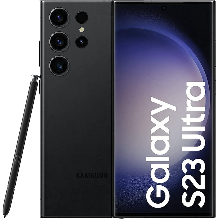 Samsung Galaxy S23 Ultra 256GB Unlocked Smartphone - Phantom Black | 5G Android Phone with S Pen, 200MP Camera, Long Battery Life | Perfect for Business, Travel & Photography