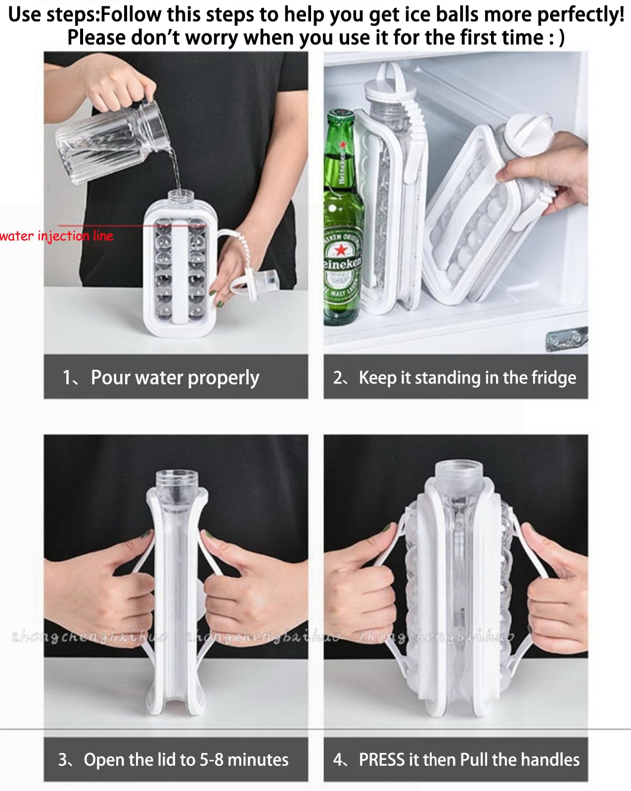 LittleStar 2-in-1 Ice Cube Tray & Ice Ball Maker - 17 Grid Silicone Mold with Flat Lid for Cocktails, Whiskey, Coffee, Beer (White) | Perfect for Home Bars, Parties & Summer Drinks