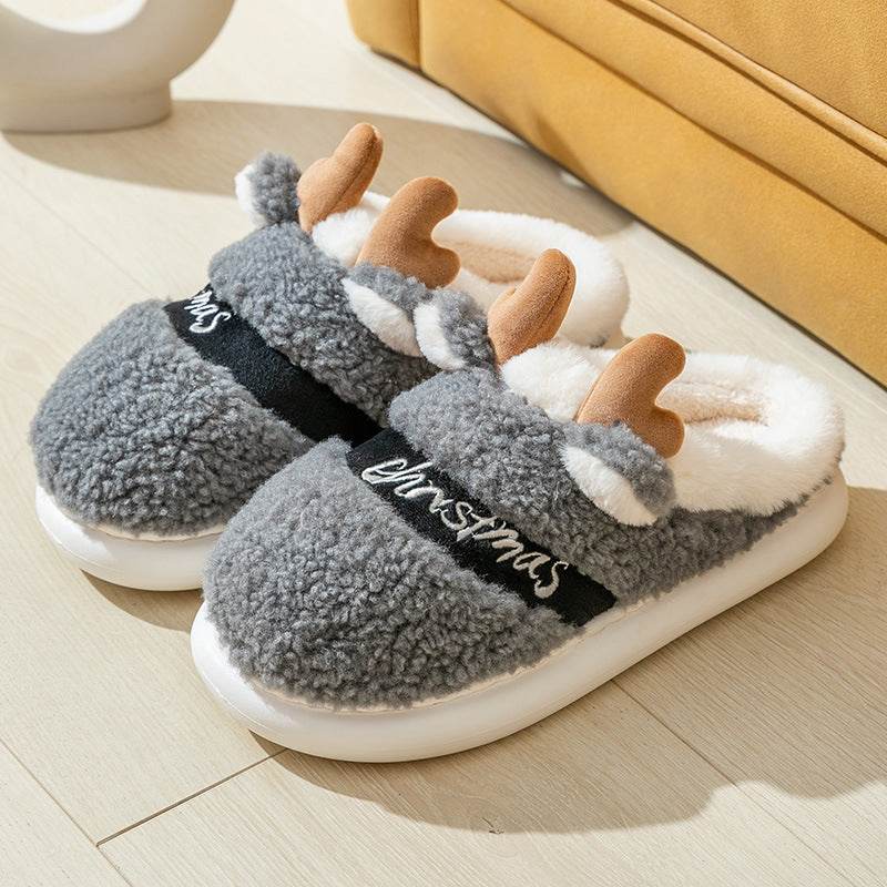 Santa's Snuggle Warm Fuzzy Slippers for Women & Men - Cozy Christmas House Shoes with Non-Slip Sole - Perfect for Winter Holidays, Gift Giving & Relaxing at Home