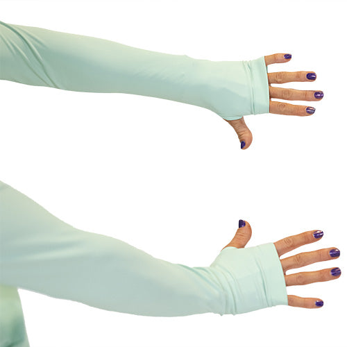 Open Back Long Sleeve Top in Mint Green - Elegant Women's Fashion for Date Night & Special Occasions