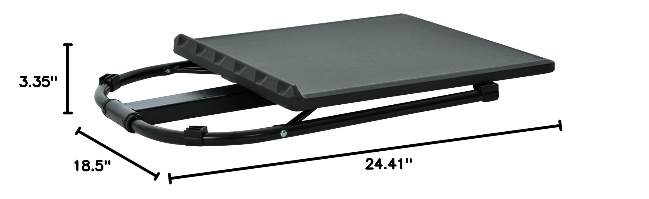 Adjustable Height Folding Laptop Desk - Portable Computer Stand for Gaming, Work & Study - Lightweight Black Tilt Table for Bed, Sofa, Armchair & Crafting - Perfect for Home Office, Dorm Room & Travel Use