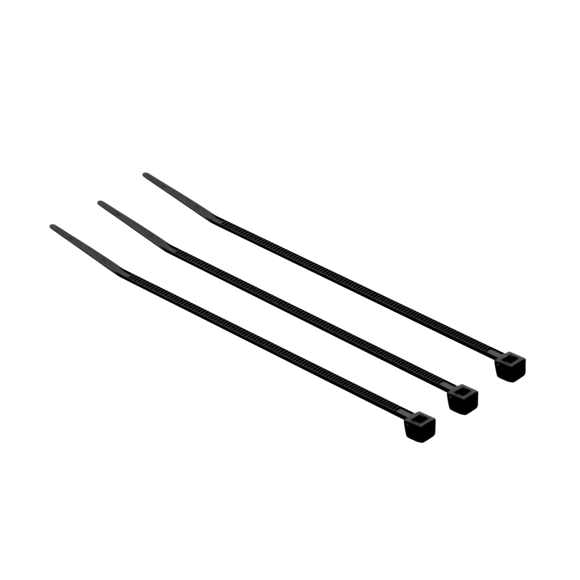 3M CT4BK18 Black Nylon Cable Ties 4 Inch 18lbs - Heavy Duty Zip Ties for Organizing Wires, Cables, and Home Office Supplies
