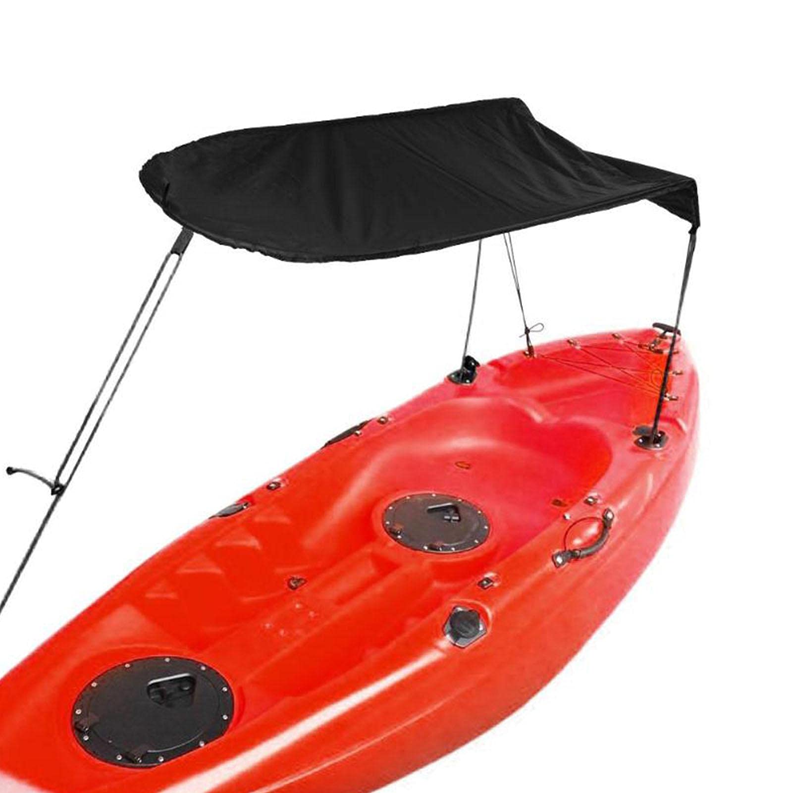 Kayak Sun Shade Canopy with Storage Bag - UV Protection Cover for Kayak, Canoe & Inflatable Boats - Portable Sun Shelter for Fishing, Camping & Outdoor Water Activities