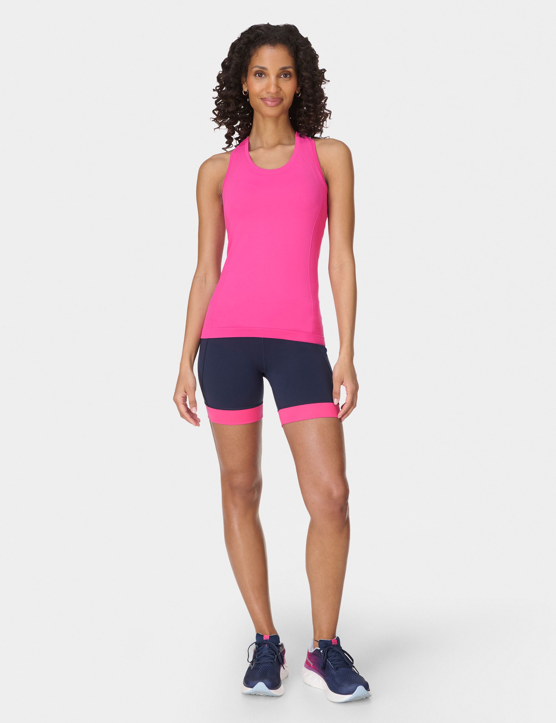 Seamless Gym Vest for Athletes - Fuchsia Pink Workout Top for Women | Perfect for Yoga, Running & Fitness Training