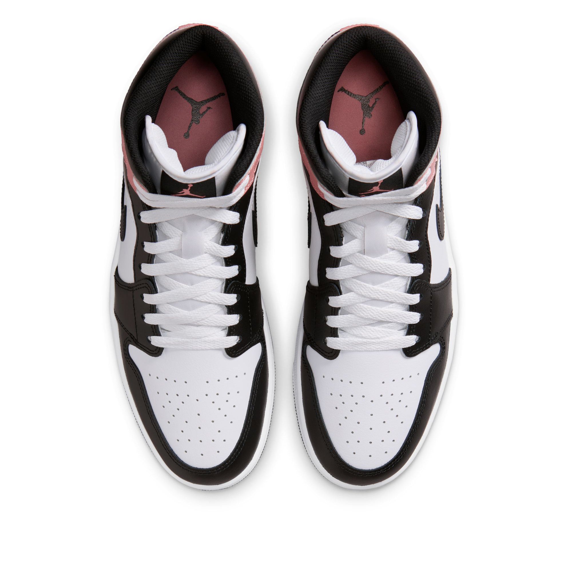 Air Jordan 1 Mid Sneakers for Men & Women - White/Rust Pink Basketball Shoes - Perfect for Streetwear, Casual Outfits & Sports