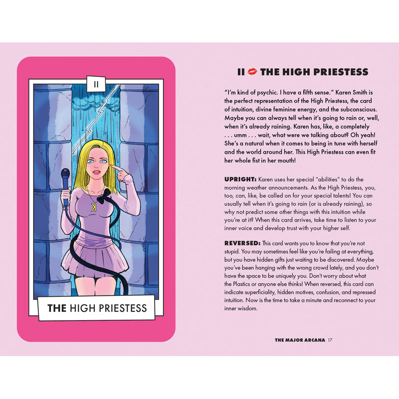 Mean Girls Tarot Deck & Guidebook Set - 78-Card Tarot Deck with Illustrated Guidebook for Beginners, Divination, Self-Discovery & Gift Giving