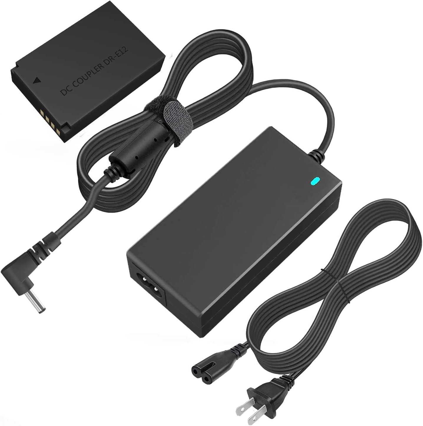 Canon EOS M50 M50 Mark II M200 M100 LP-E12 Dummy Battery & ACK-E12 DC Coupler Power Adapter Kit - Continuous Power Supply for Vlogging, Live Streaming & Photography