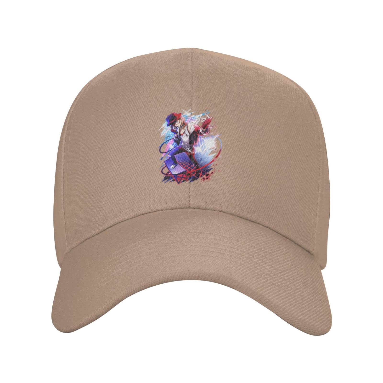 Bungo Stray Dogs Anime Baseball Cap - Nakahara Chuuya Unisex Adjustable Dad Hat & Trucker Cap for Outdoor Activities, Cosplay, and Anime Conventions