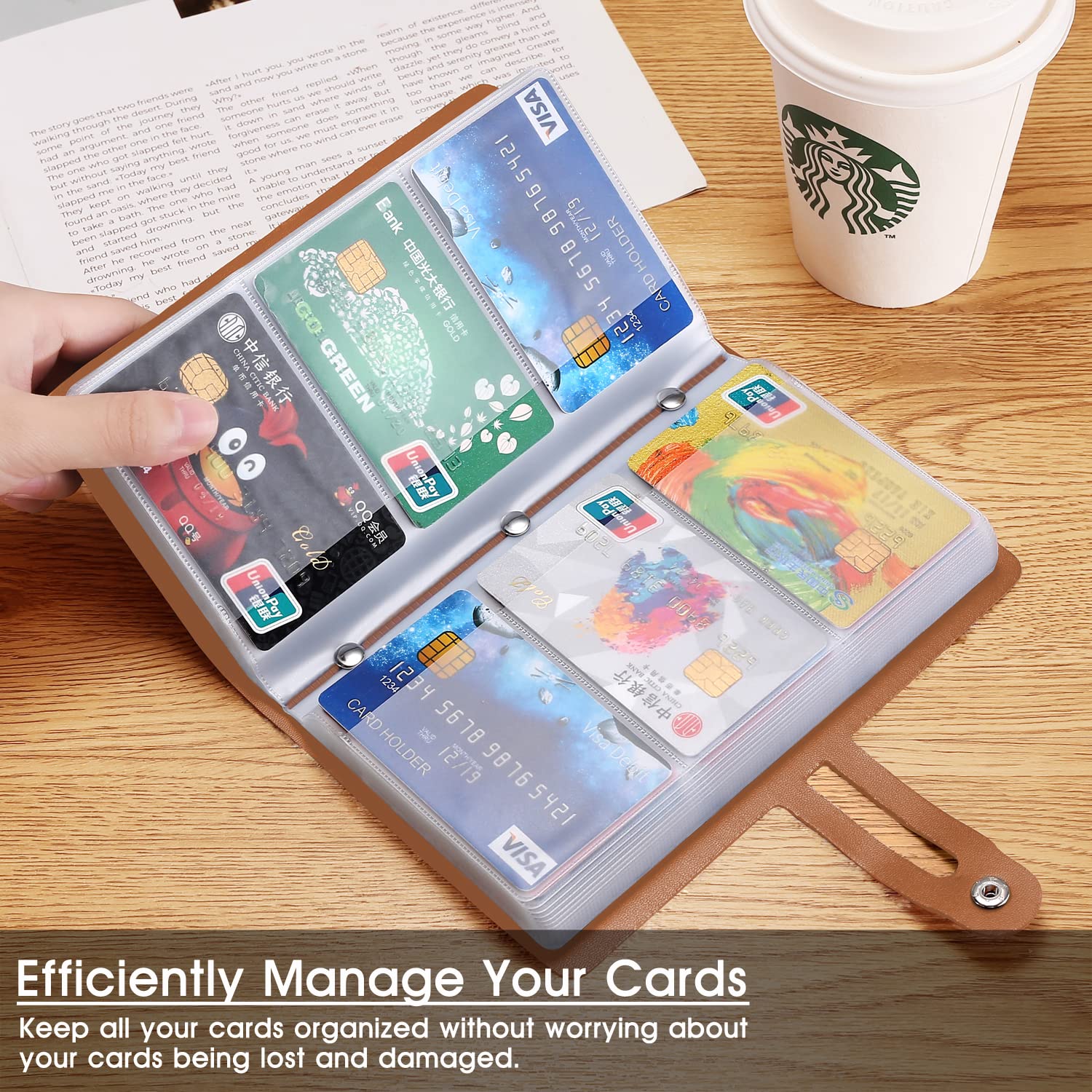 Premium RFID Blocking Business Card Holder for Women - 96 Card Slots Organizer with Secure Storage | Professional Name Card Case for Office, Networking Events & Travel | Protects Against Loss, Damage & Identity Theft