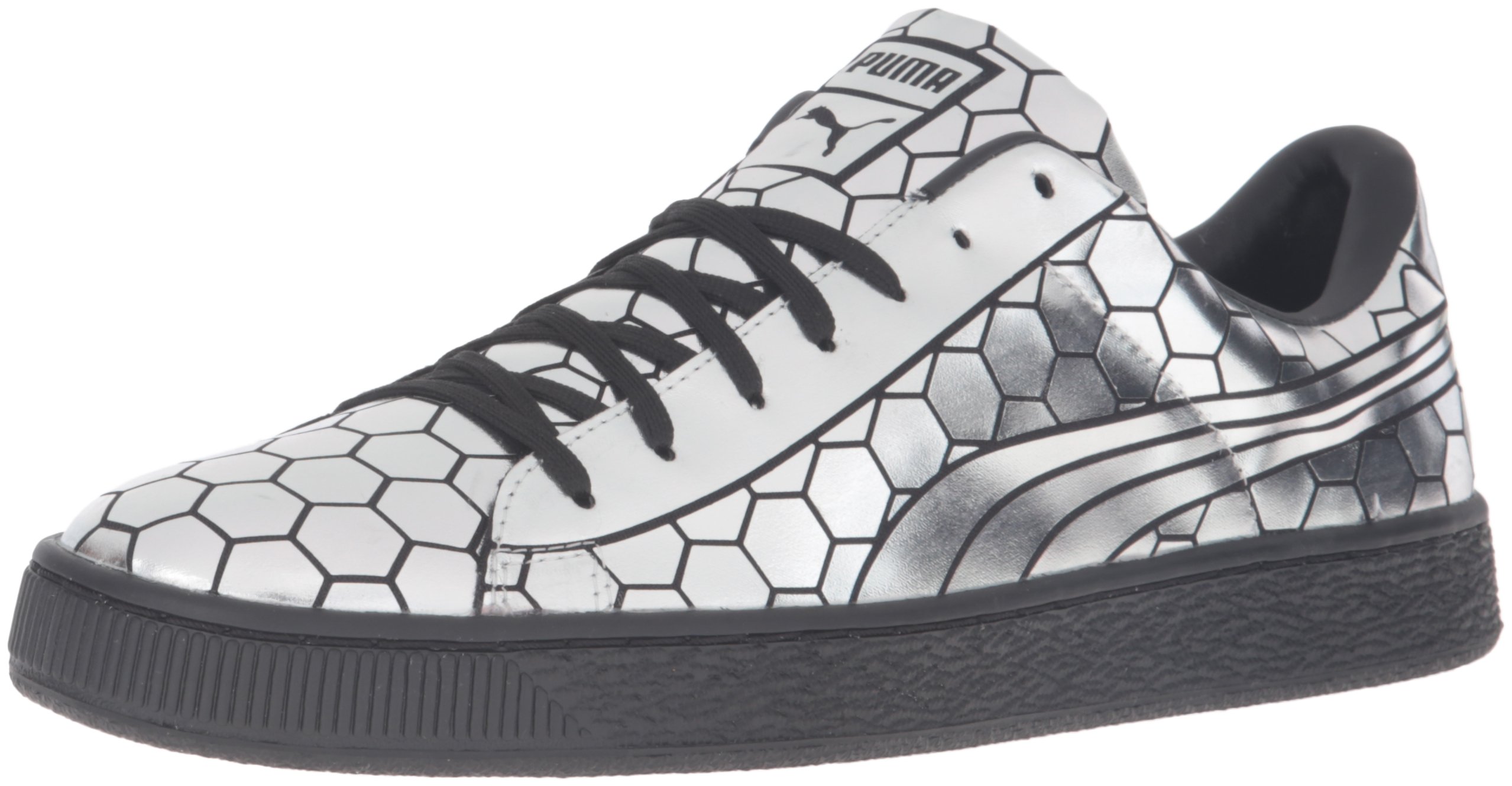 PUMA Men's Basket Classic Metallic Sneakers - Retro Basketball Shoes for Men - Comfortable Casual Athletic Footwear (Perfect for Streetwear, Gym & Everyday Wear)