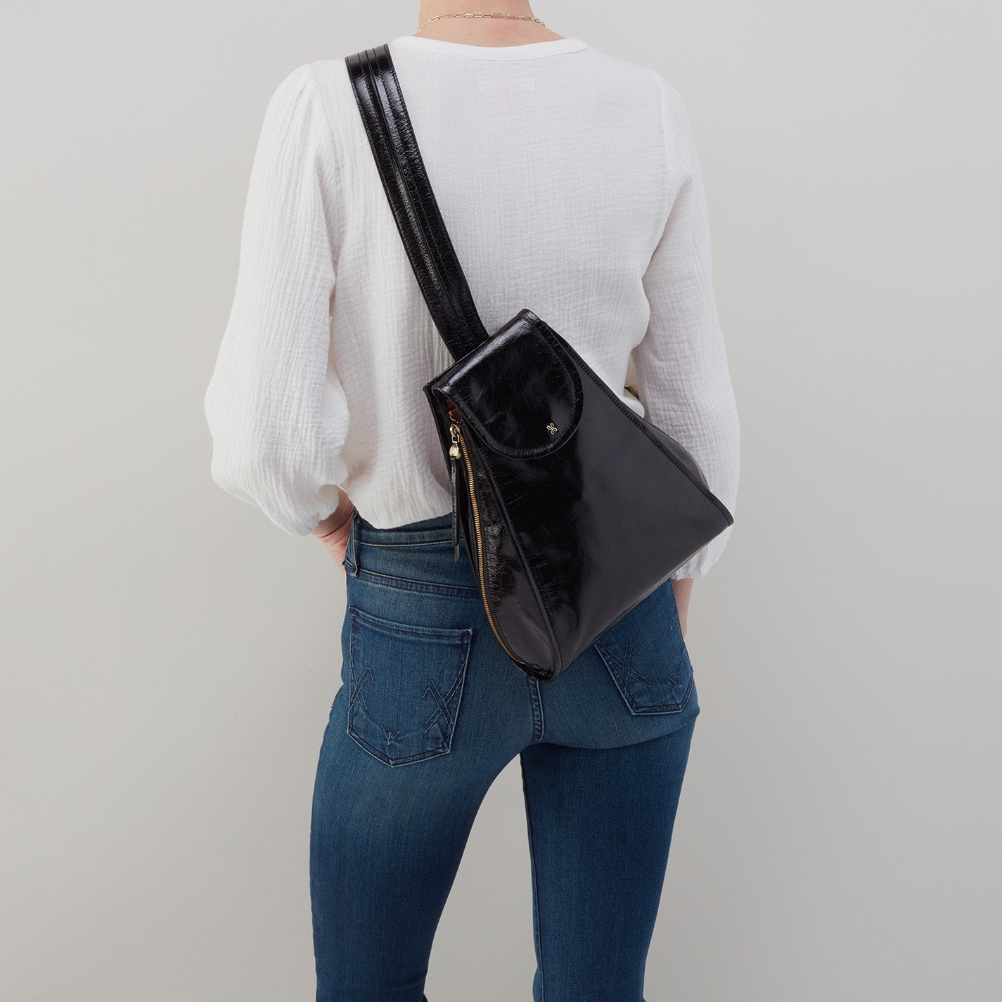 Premium Polished Leather Betta Backpack - Light Grey | Stylish & Durable Travel Backpack for Work, College & Daily Commute