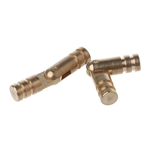 10Pcs Gold Copper Brass Cabinet Hinges - Invisible Concealed Barrel Hinges for Jewelry Box, Wine Cabinet & Furniture - Drop Ship Support - Perfect for DIY Home Improvement & Cabinet Making Projects