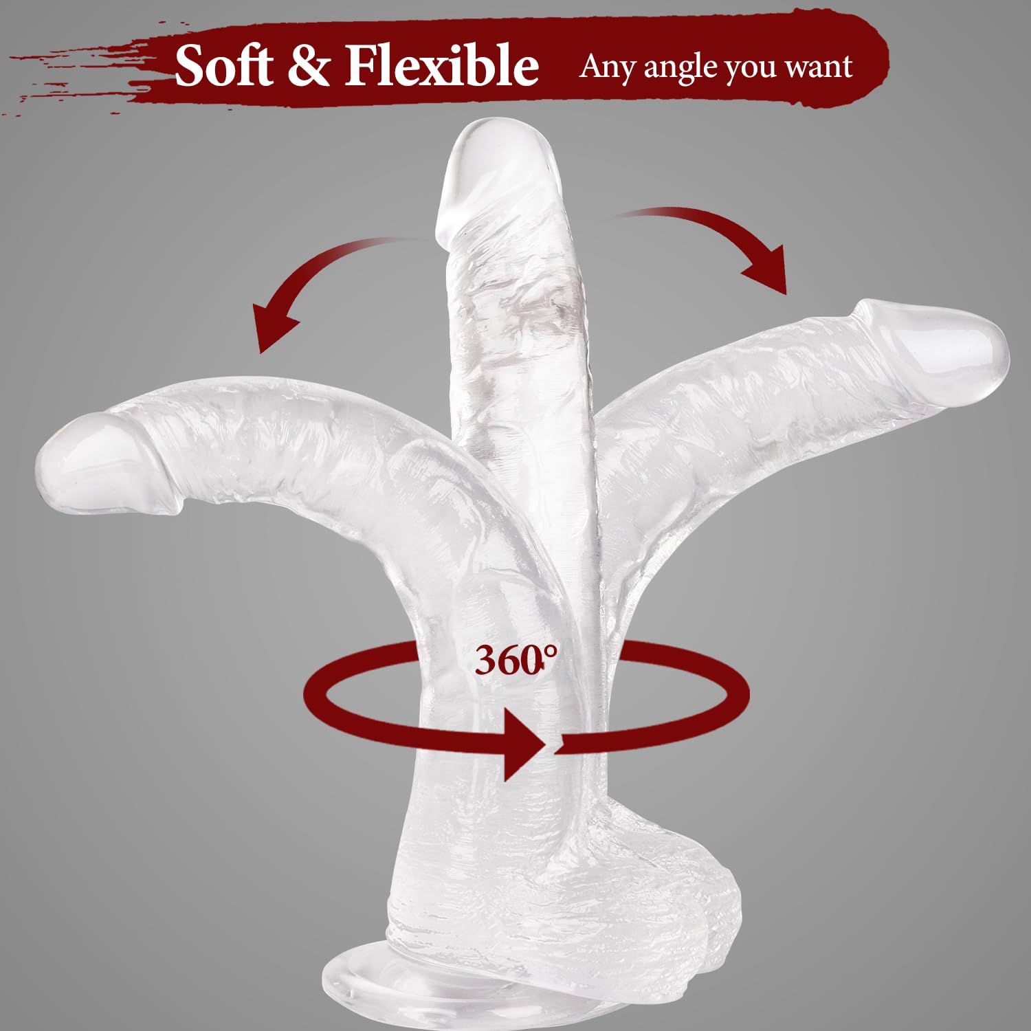 11.61 Inch Realistic Dildo with Strong Suction Cup - Lifelike Skin-Touching Feeling, Soft G-Spot Stimulator for Women & Men - Perfect for Solo Play & Couples Intimacy