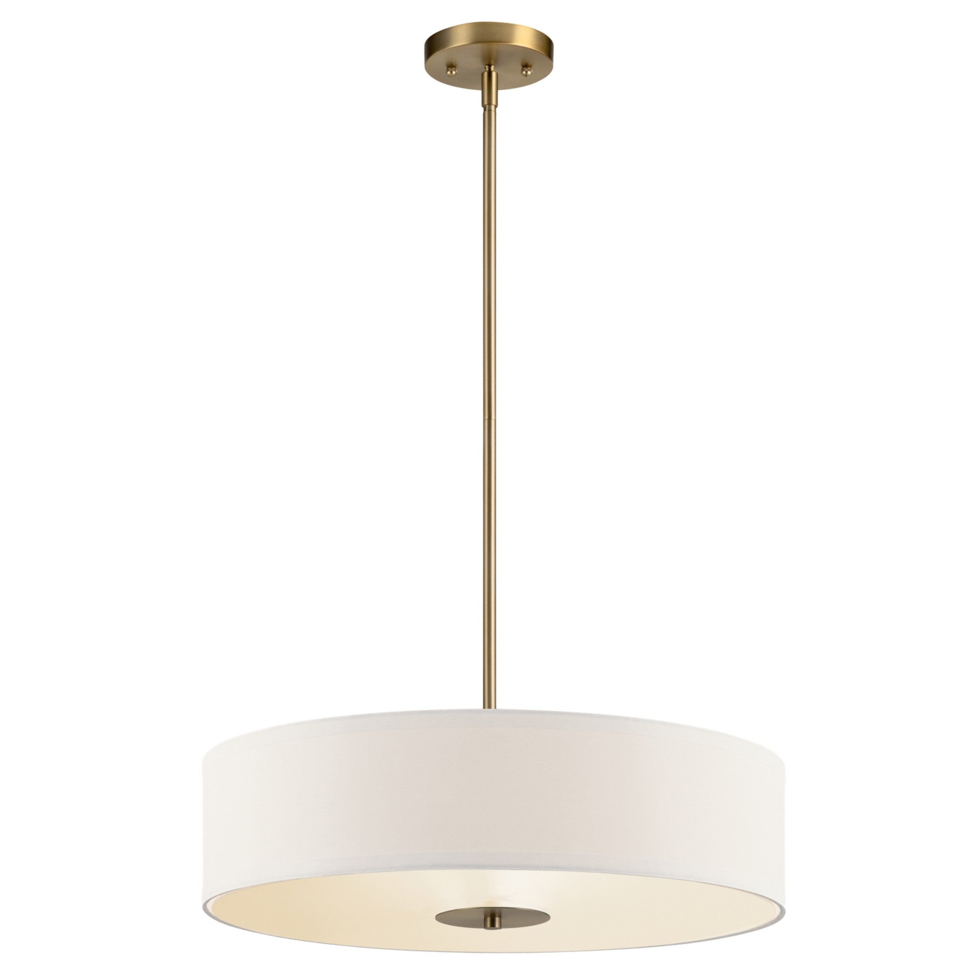 20 in. 3-Light Convertible Pendant/Semi-Flush Mount Ceiling Light Fixture - Classic Bronze Finish for Dining Room, Kitchen Island or Bedroom Lighting