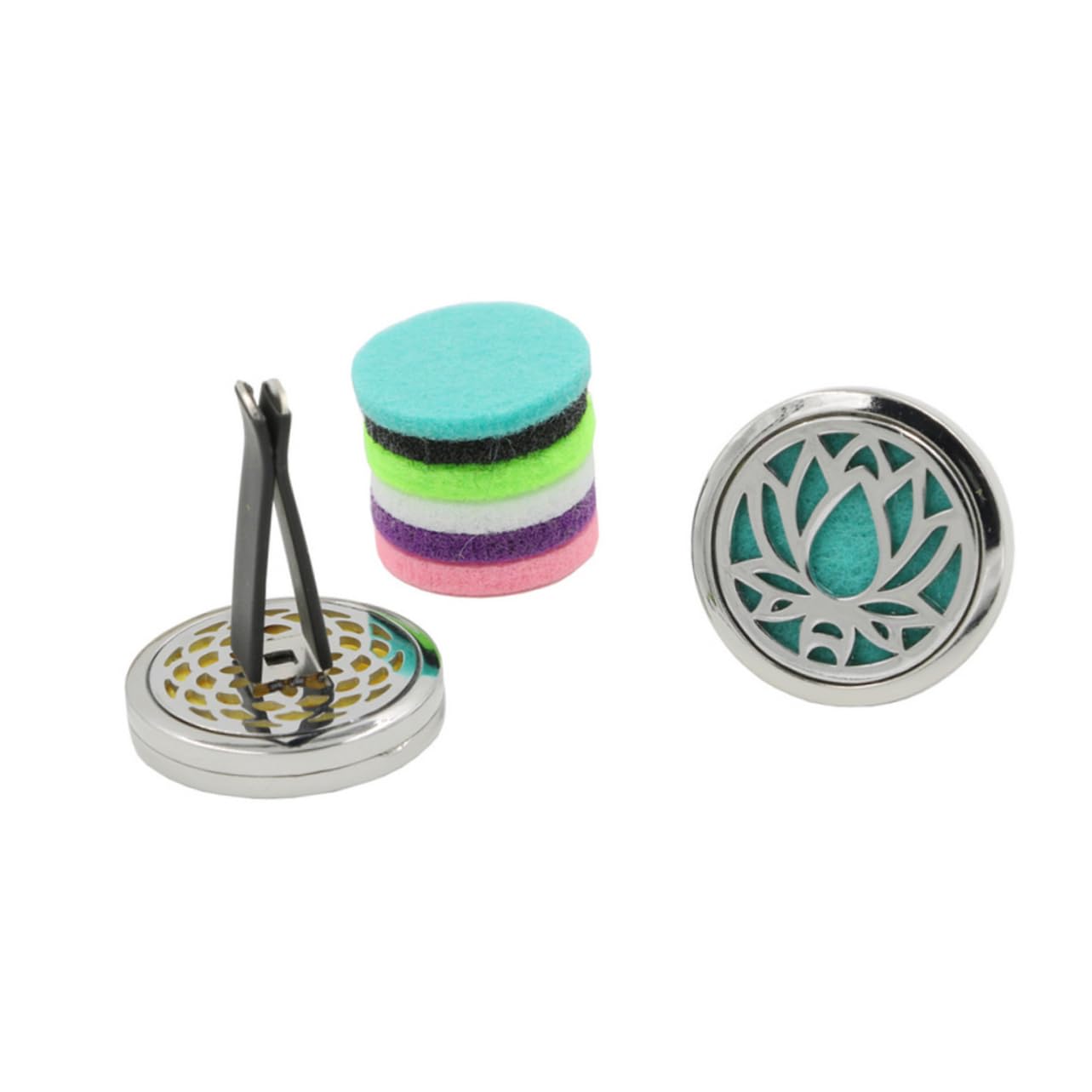 FAVOMOTO 2 Pack Car Air Freshener Diffuser - Essential Oil Aromatherapy Diffuser for Vehicles, Home & Office | Long-Lasting Fragrance, Stylish Design for Car Interior & Room Decor