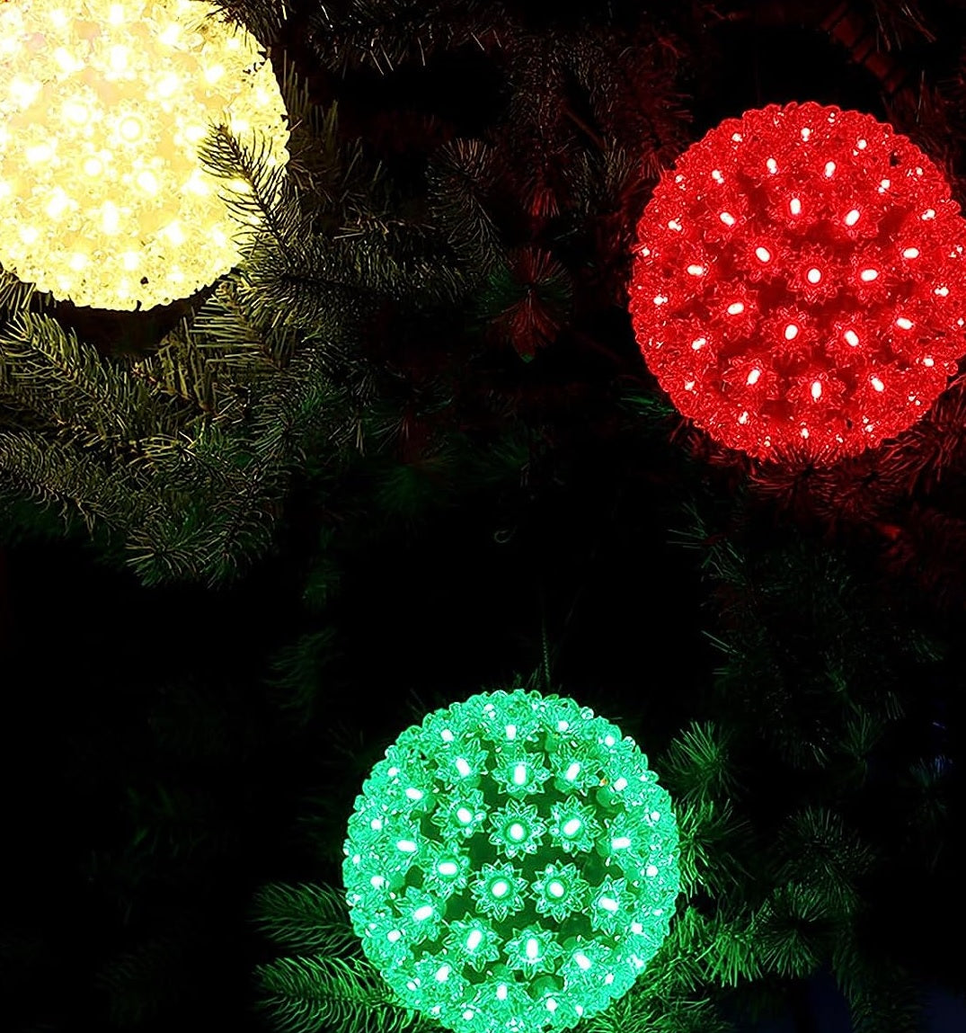 6 Pack LED Starry Night Light Spheres - Decorative Mood Lighting for Bedroom, Nursery, Party & Outdoor Decor