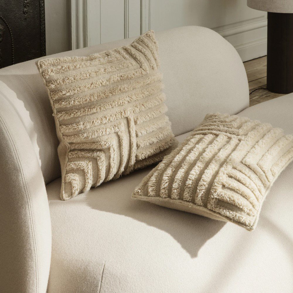 FERM LIVING Rico Divan Left Sofa in Tonus Off White - Modern Scandinavian Living Room Furniture for Small Spaces & Apartments
