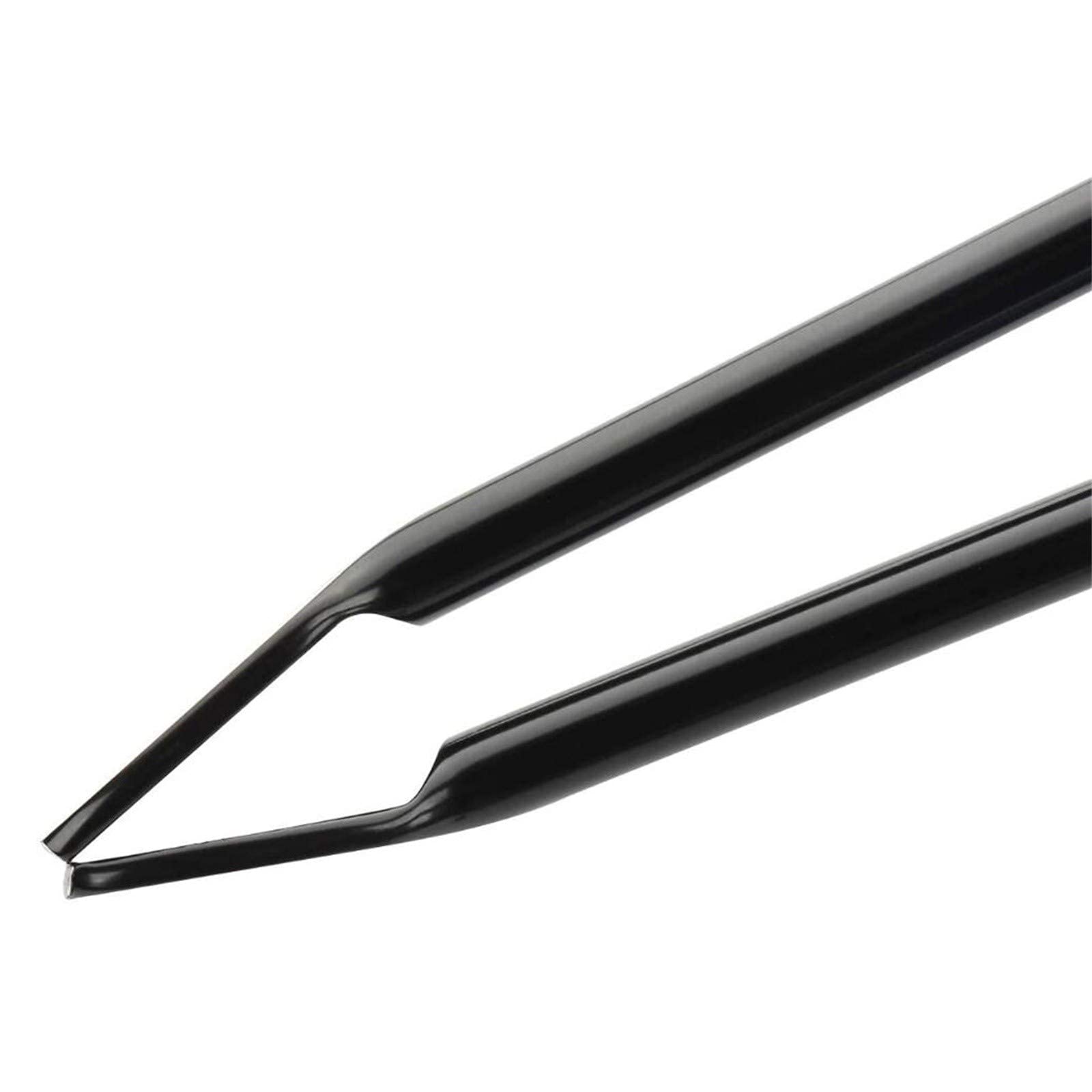 Qiuqiu BBQ Charcoal Tongs - Heavy Duty Iron Fireplace & Grill Tongs with Anti-Slip Heat-Resistant Handle - Perfect for Camping, Backyard Grilling & Fire Pit Accessories