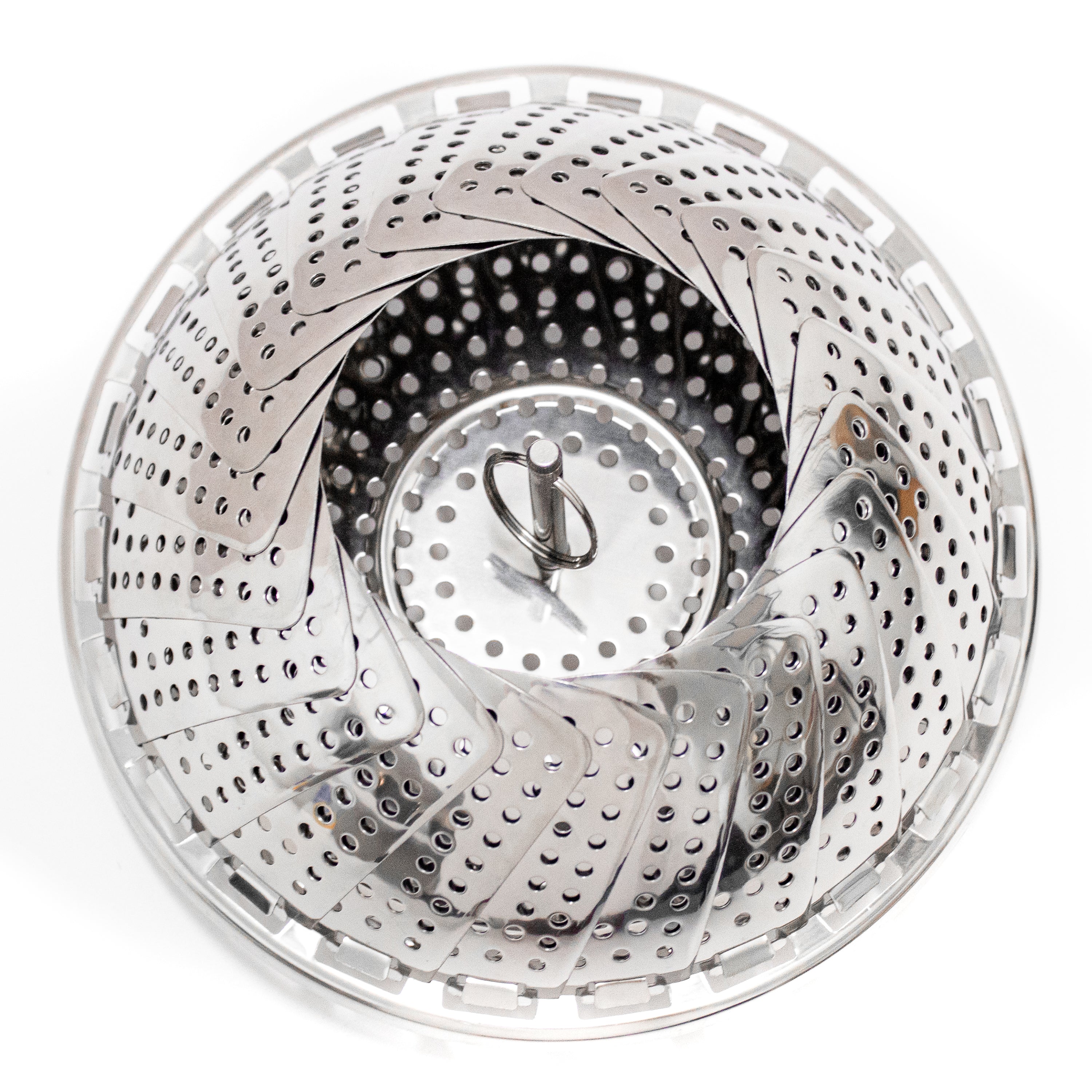 BergHOFF Premium Stainless Steel 12-Inch Steamer Basket for Vegetables, Dumplings & Seafood | Durable Cooking Insert for Pots & Pans | Perfect for Healthy Meals & Meal Prep
