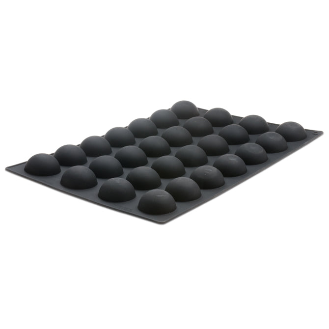 Lekue 28-Cavity Semi Sphere Silicone Baking Mold for Chocolate, Ice Cubes, Candies & Soap Making - Perfect for DIY Desserts, Party Treats & Home Crafts