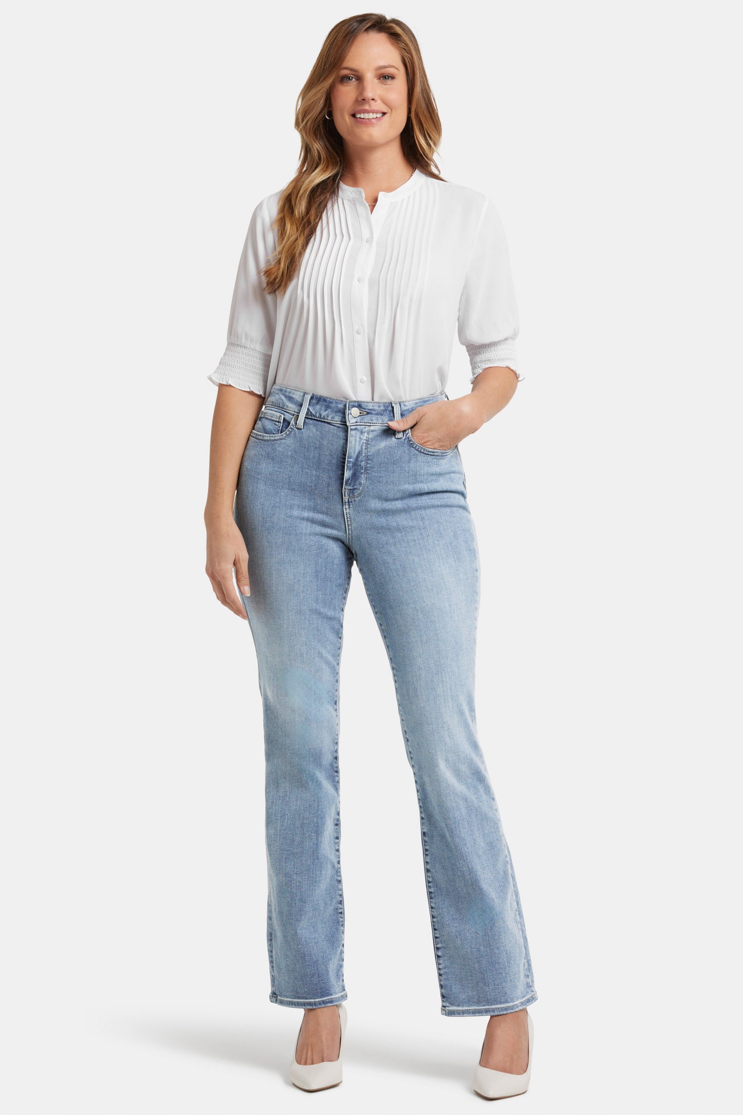 Blake Slim Flared Jeans for Women - High Waisted Stretch Denim Pants | Trendy Bootcut Jeans for Casual Outfits & Night Out