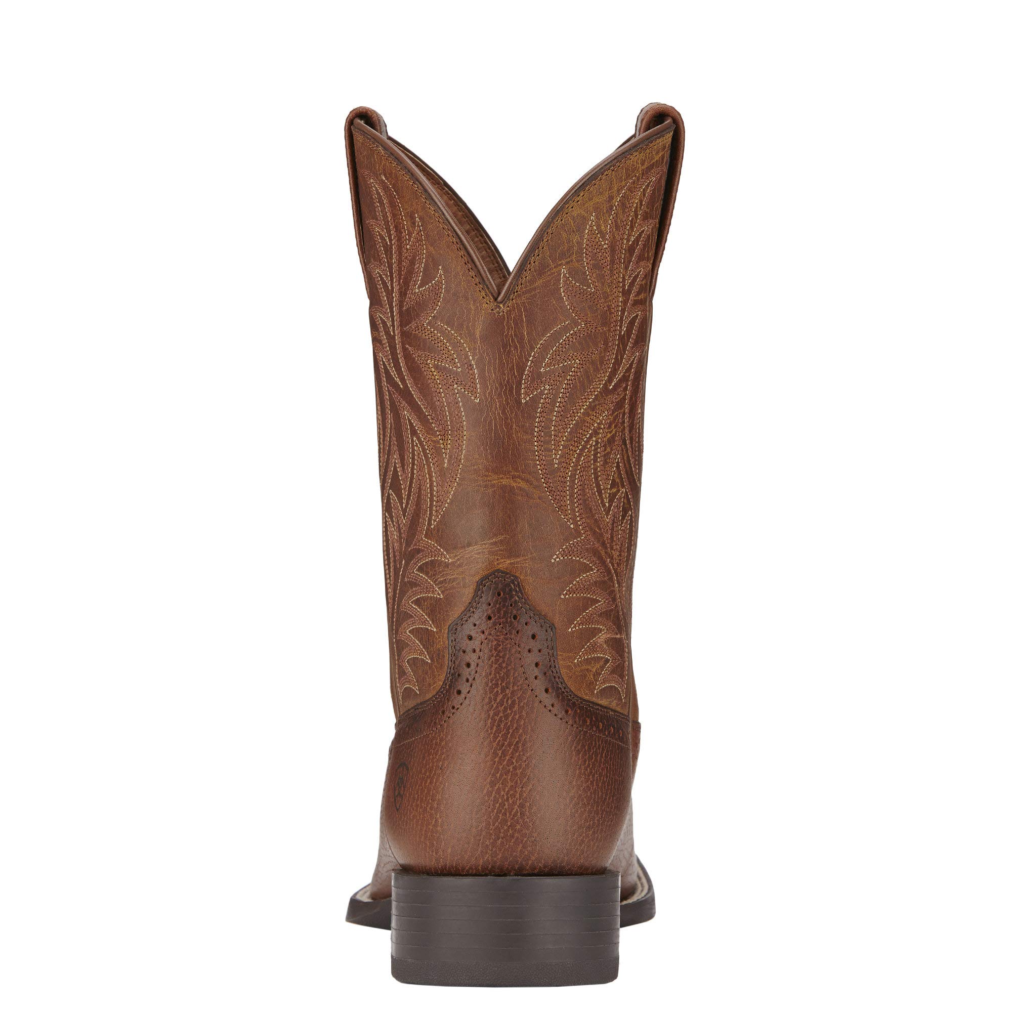 Ariat Men's Sport Wide Square Toe Cowboy Boots - Western Riding Boots for Men, Comfortable Work & Casual Wear, Durable Leather Construction for Ranch, Rodeo & Everyday Use