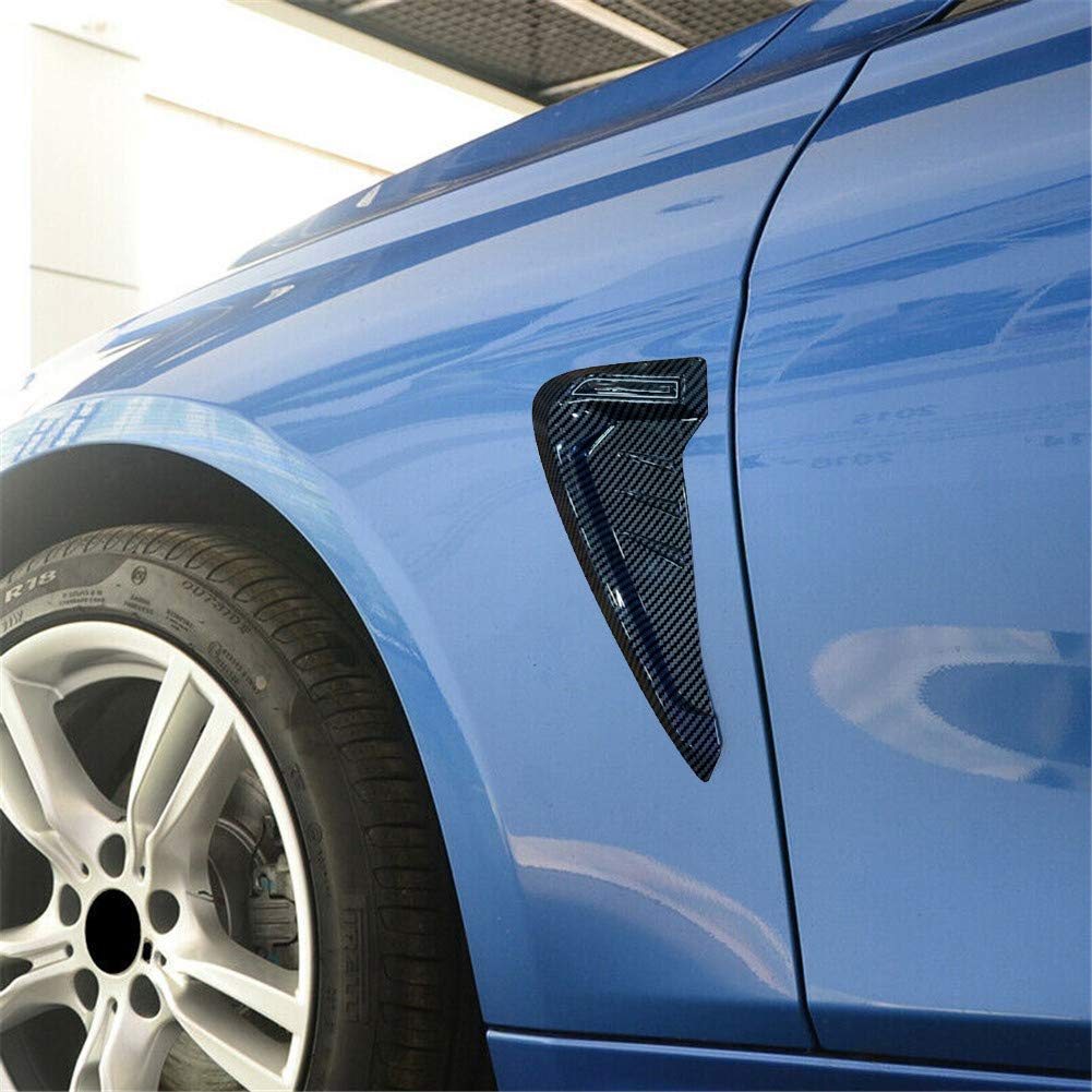 **Universal Car Side Air Flow Fender Stickers - Carbon Fiber & Plastic Auto Styling Decals for Vehicle Exterior Customization | Perfect for Sedans, SUVs, and Sports Cars**