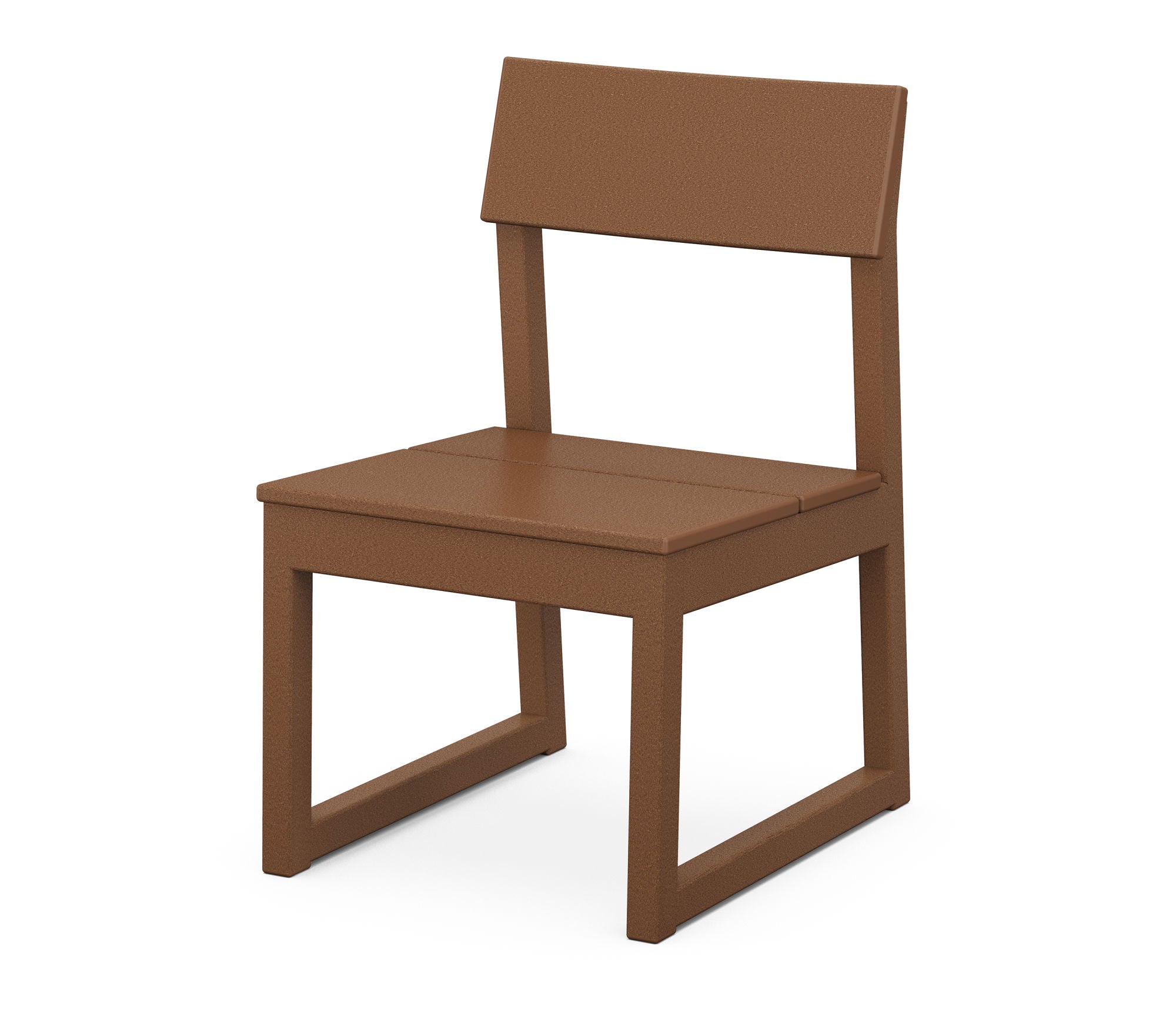 POLYWOOD EDGE Dining Side Chair - Weather-Resistant Outdoor Patio Furniture for Garden, Poolside, and Backyard Dining - Heavy-Duty All-Weather Plastic Adirondack Chair