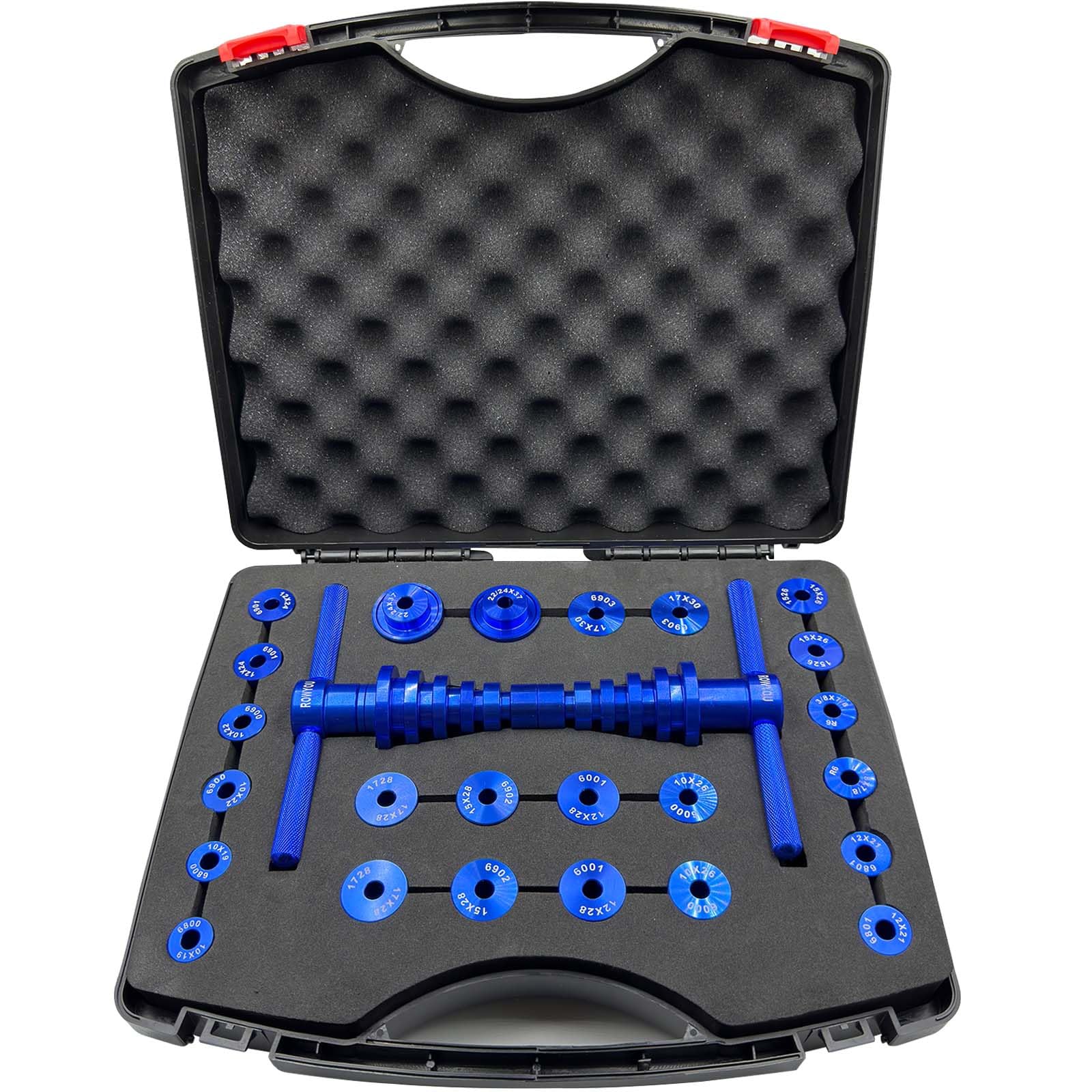 **Bicycle Bearing Press Tool Kit - Universal Bike Wheel Hub Bearing Removal & Installation Set - Essential for Bicycle Repair & Maintenance - Perfect for Home Mechanics & Bike Shops**    *(Use Case: Ideal for replacing worn-out bearings, upgrading hubs, or performing routine bike maintenance on road, mountain, or BMX bicycles.)*