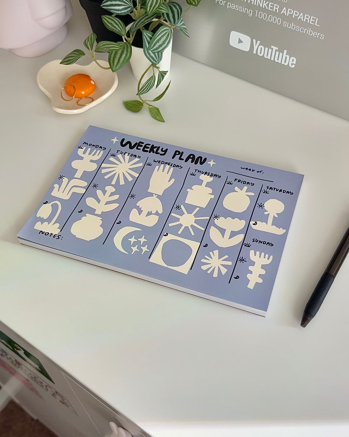 Undated Weekly Planner Notepad – 6x9 Soft Cover Productivity Planner for Goals, Tasks & Time Management | Perfect for Students, Work & Summer Planning Routines
