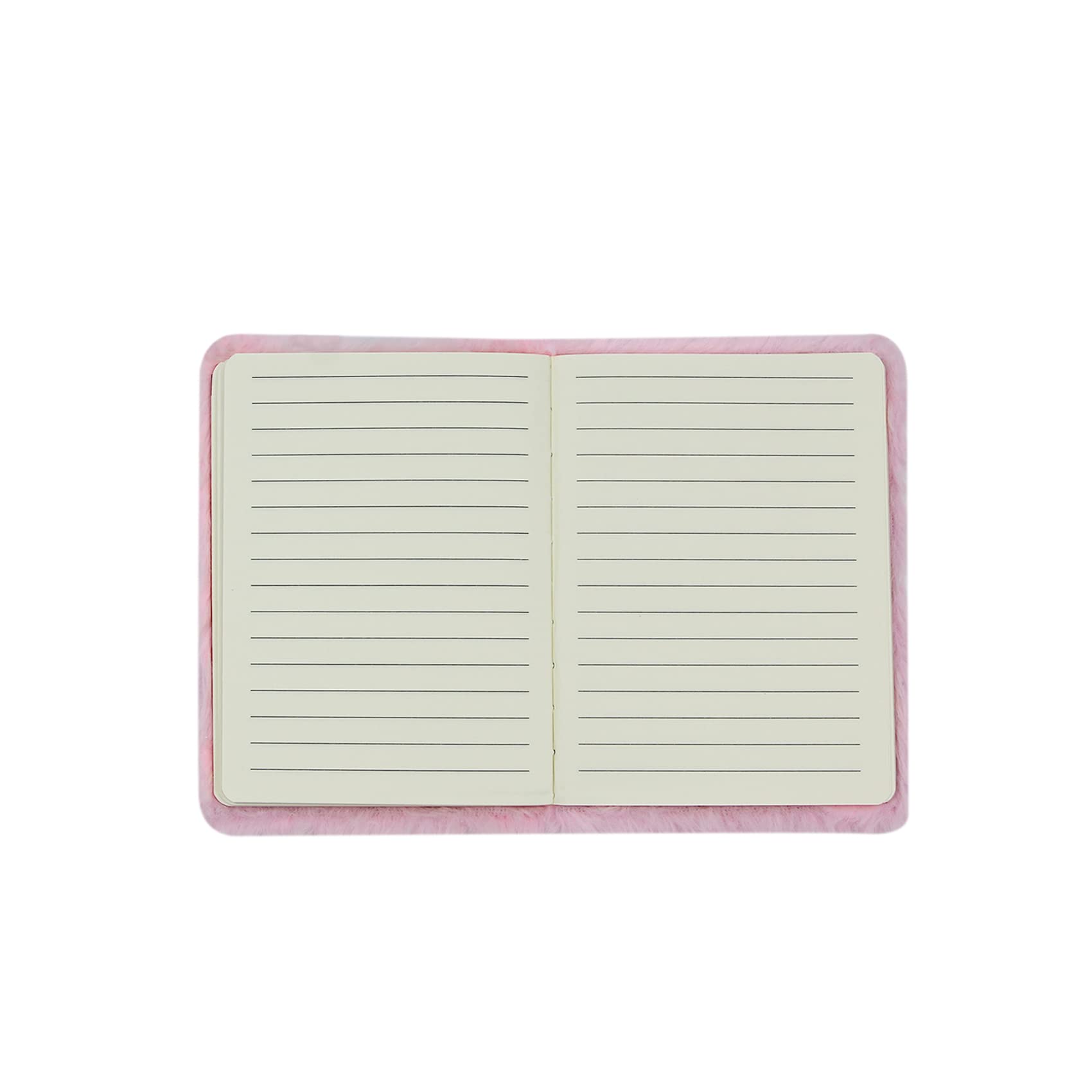 Cute Cat Plush Notebook for Kids, Girls, Women & Teens - A6 Ruled 160-Page Fuzzy Journal Writing Pad - Perfect for School, Diary Keeping & Gift Giving