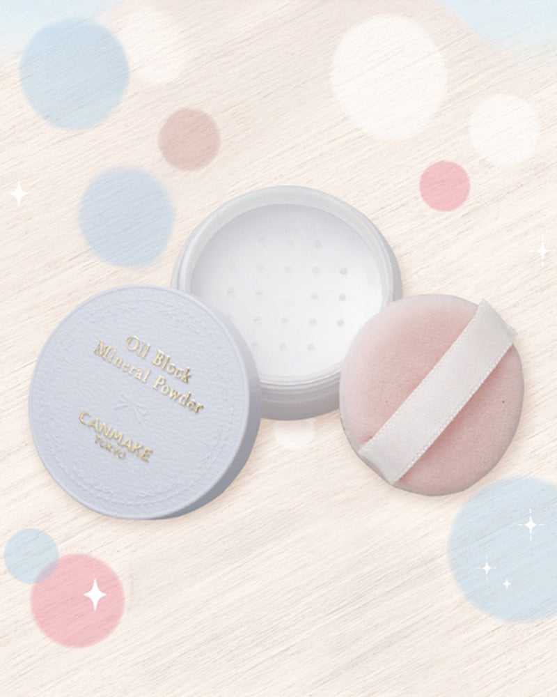 CANMAKE Oil Control Mineral Powder - Matte Finish, Long-Lasting, Oil-Free Makeup for Oily Skin | Perfect for Daily Use & Touch-Ups on the Go